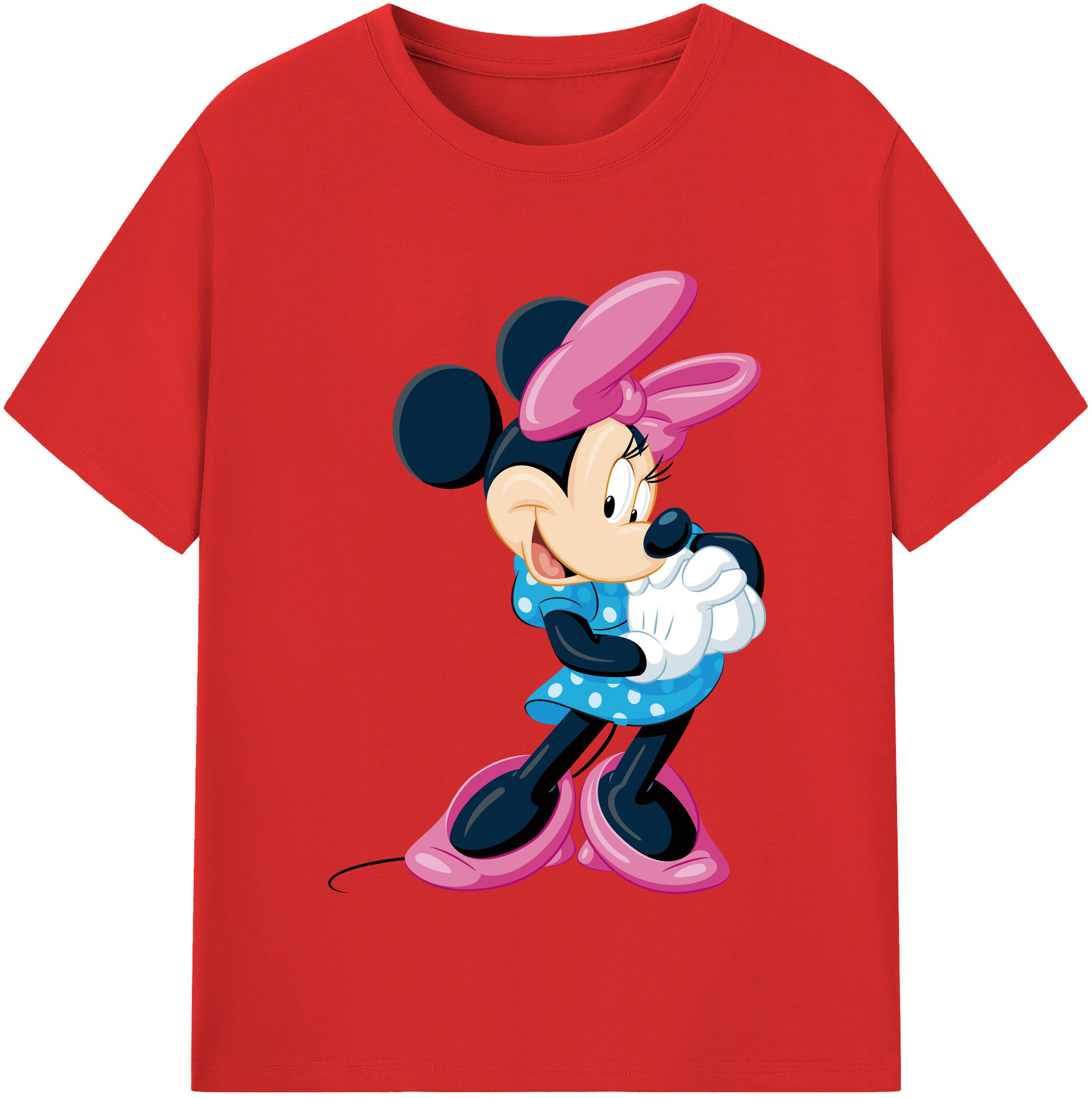 （画像用） ミッキーマウス Mickey Mouse 綿100％半袖Tシャツ（フロントプリント）