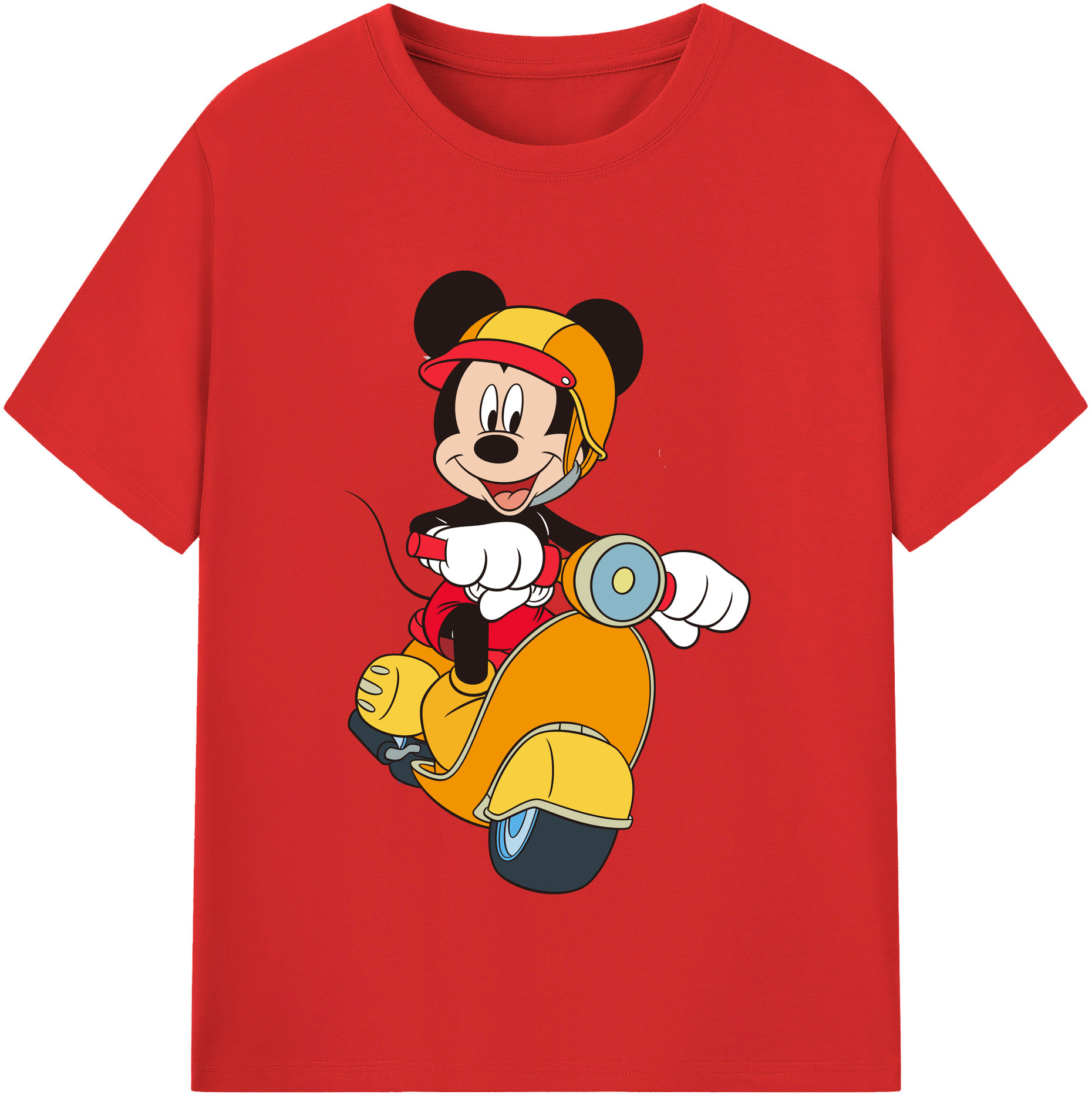 （画像用） ミッキーマウス Mickey Mouse 綿100％半袖Tシャツ（フロントプリント）
