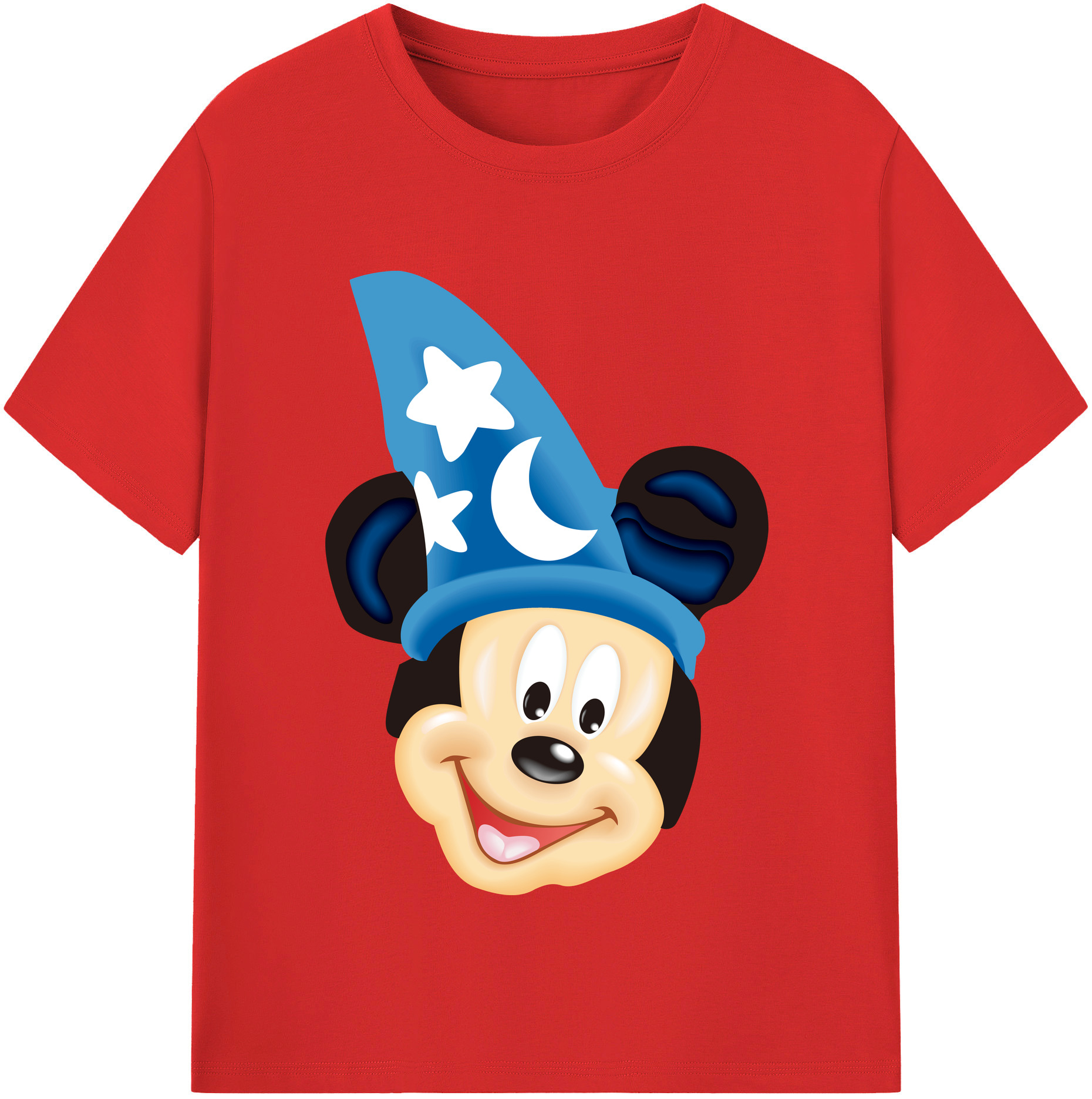 （画像用） ミッキーマウス Mickey Mouse 綿100％半袖Tシャツ（フロントプリント）