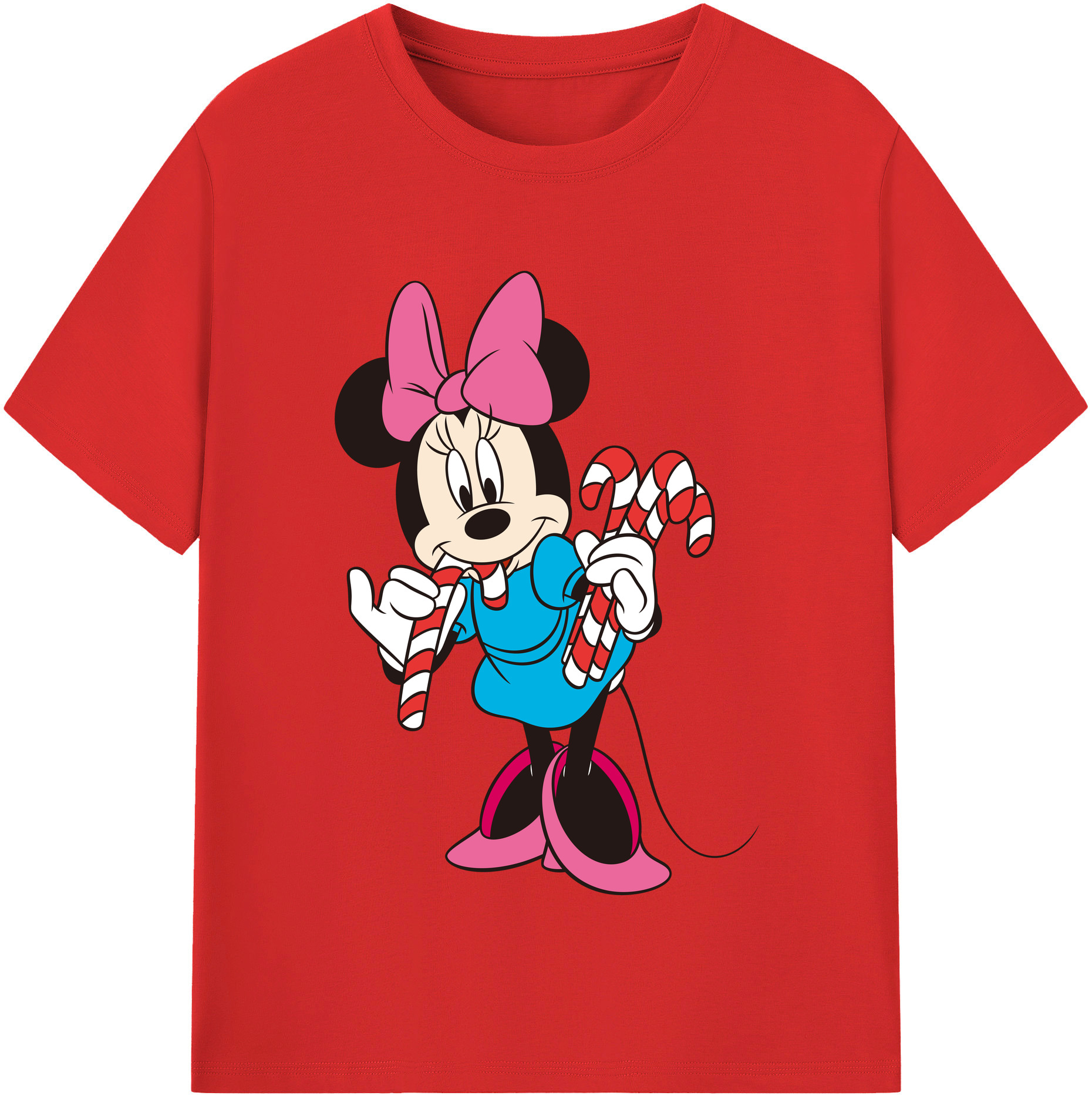 （画像用） ミッキーマウス Mickey Mouse 綿100％半袖Tシャツ（フロントプリント）