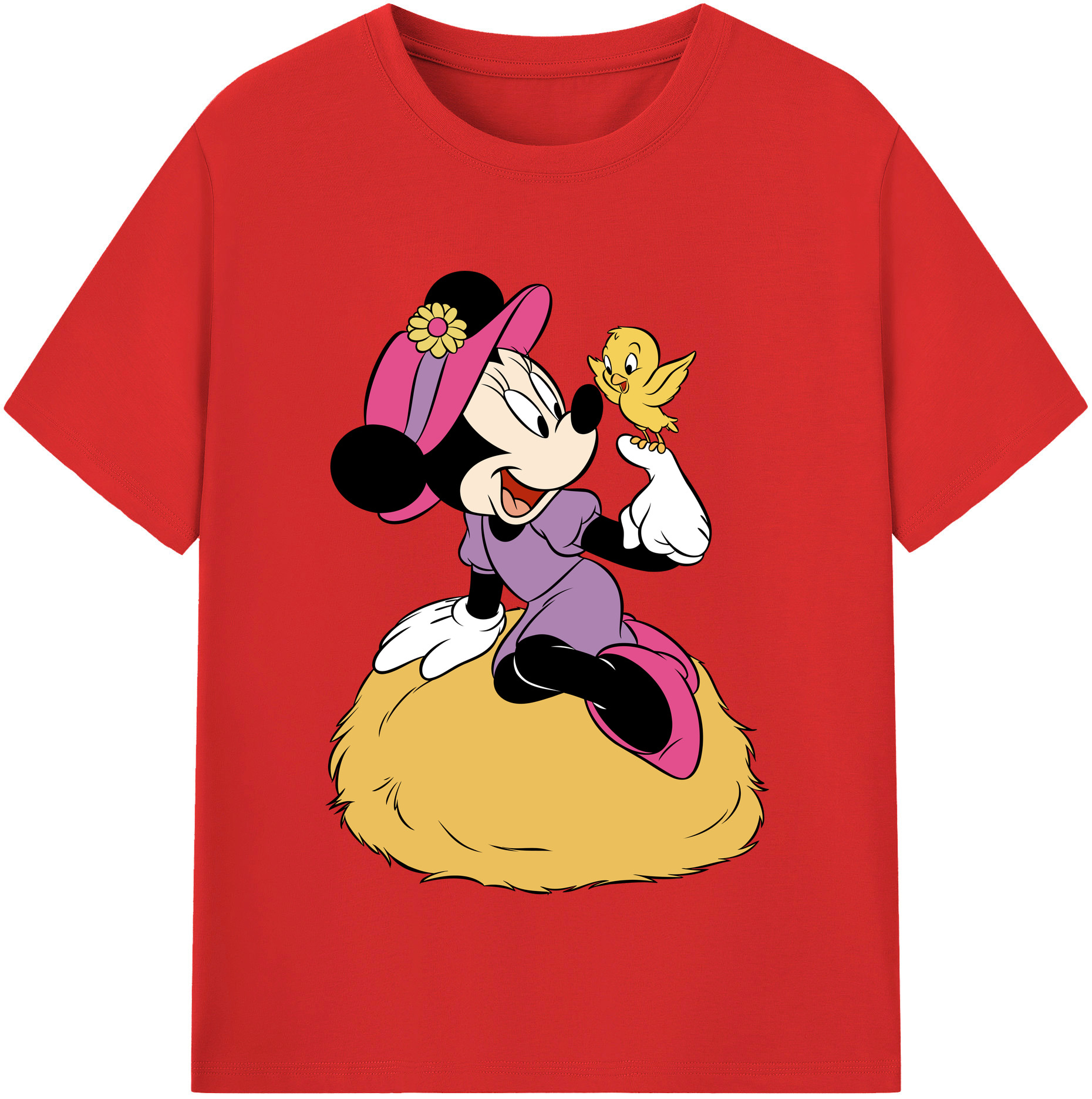 （画像用） ミッキーマウス Mickey Mouse 綿100％半袖Tシャツ（フロントプリント）