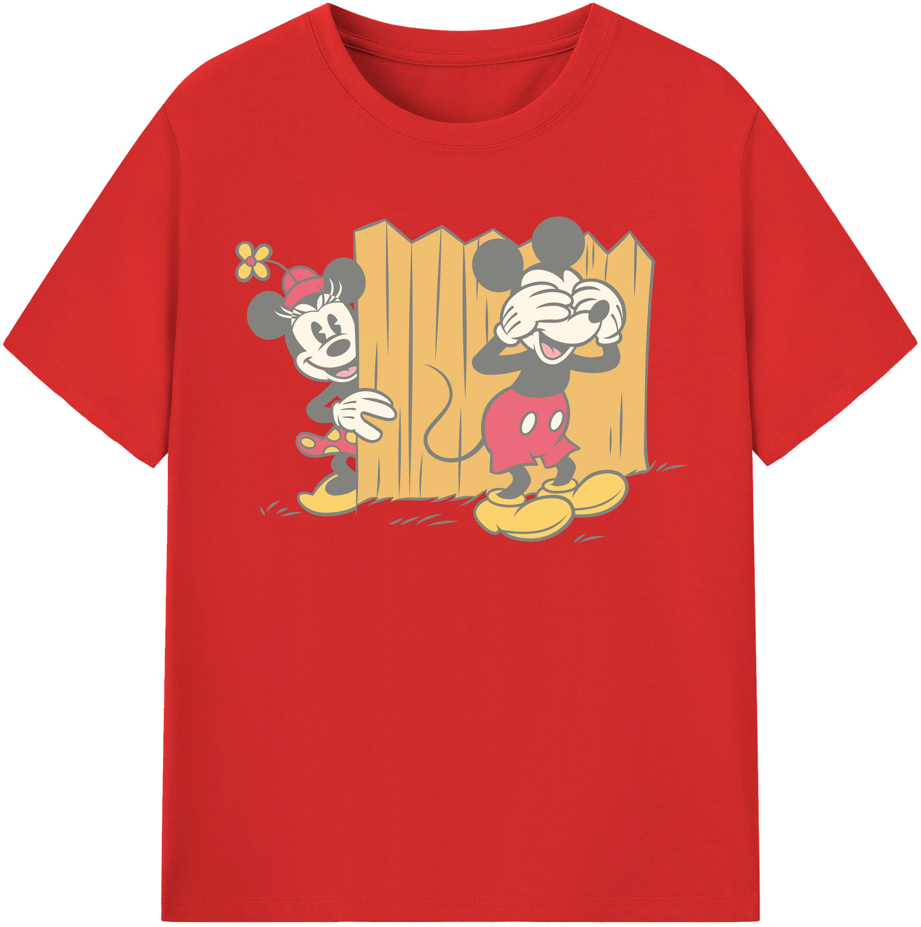 （画像用） ミッキーマウス Mickey Mouse 綿100％半袖Tシャツ（フロントプリント）