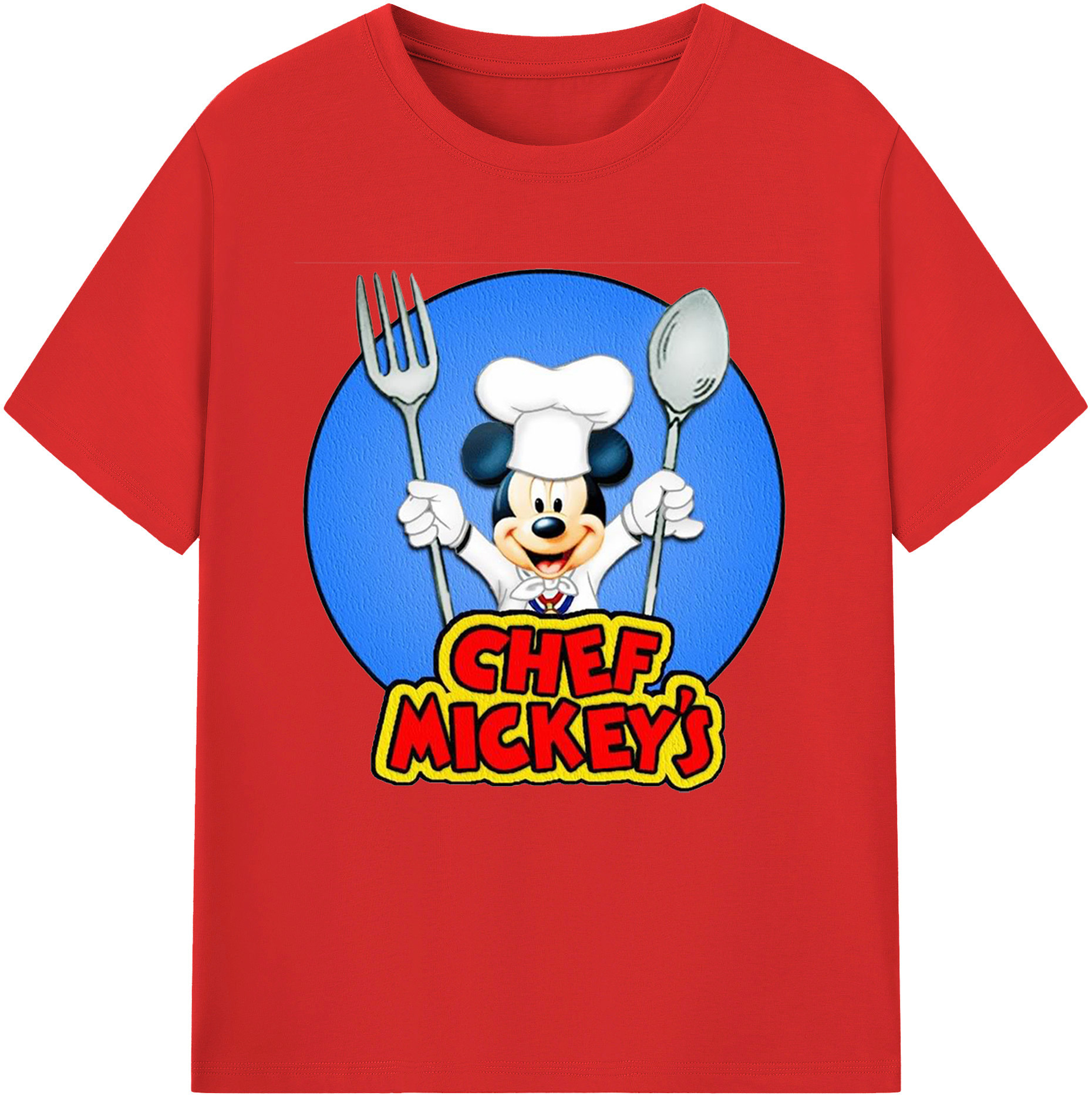 （画像用） ミッキーマウス Mickey Mouse 綿100％半袖Tシャツ（フロントプリント）