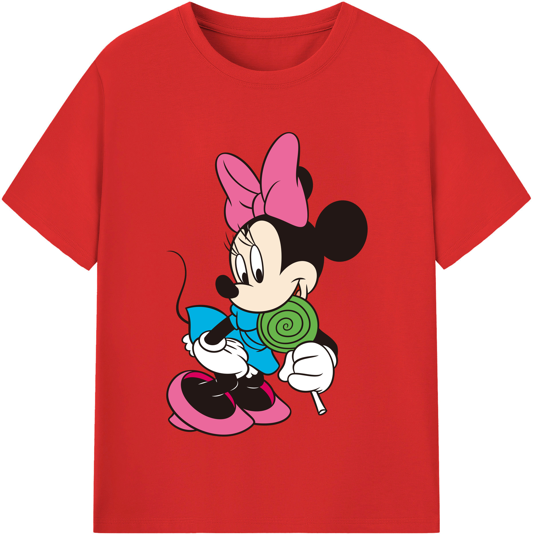 （画像用） ミッキーマウス Mickey Mouse 綿100％半袖Tシャツ（フロントプリント）