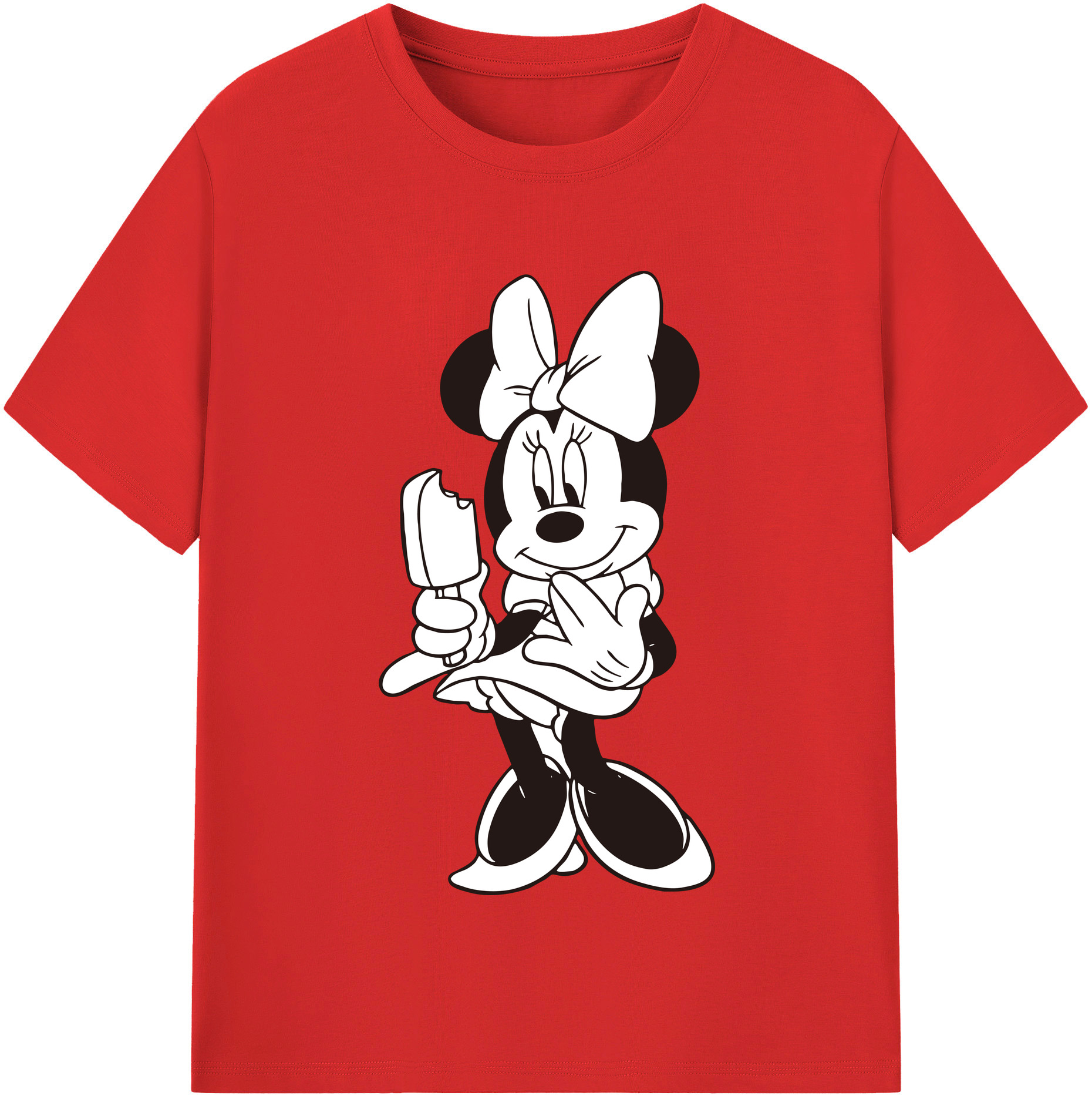 （画像用） ミッキーマウス Mickey Mouse 綿100％半袖Tシャツ（フロントプリント）