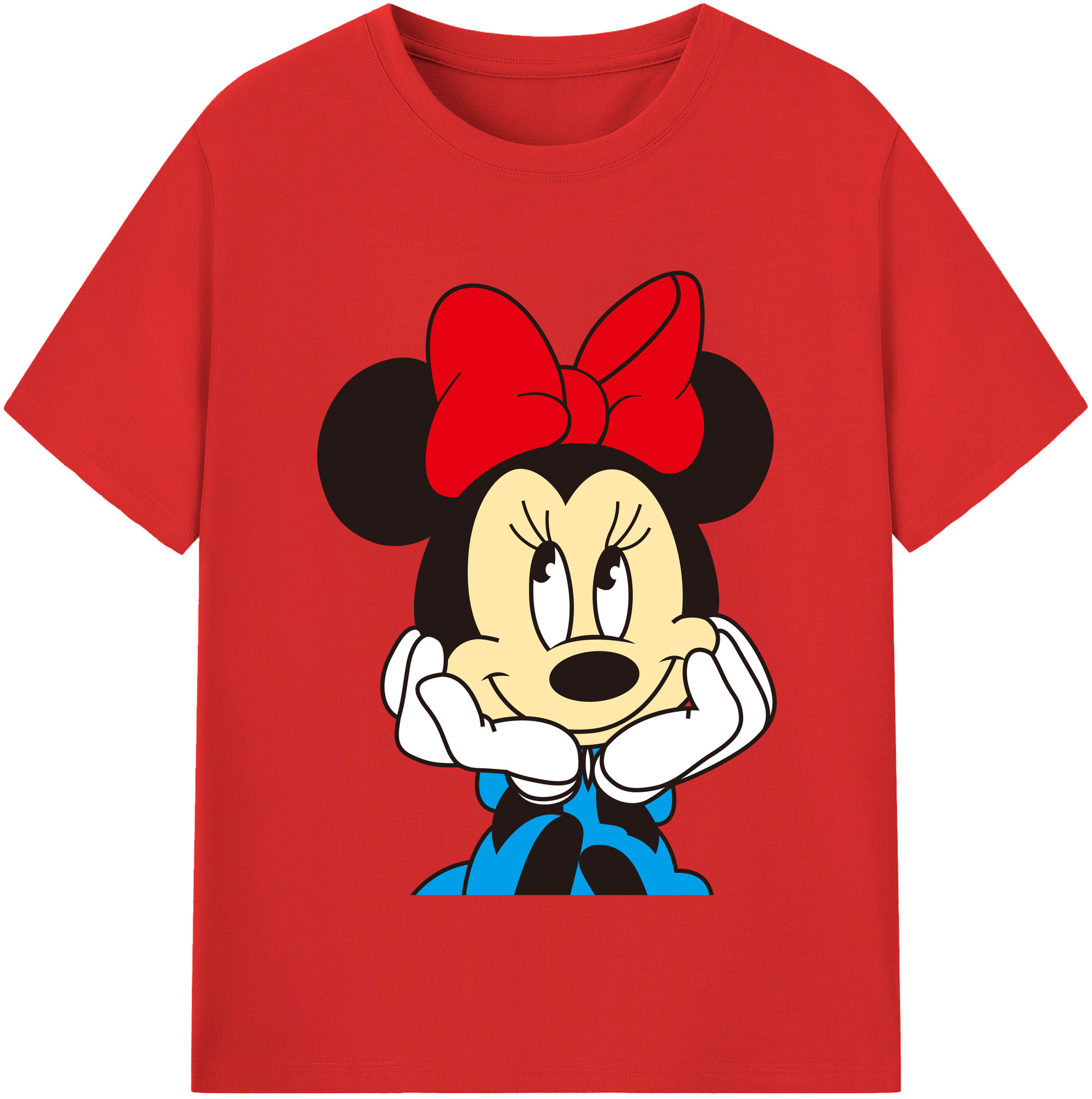（画像用） ミッキーマウス Mickey Mouse 綿100％半袖Tシャツ（フロントプリント）
