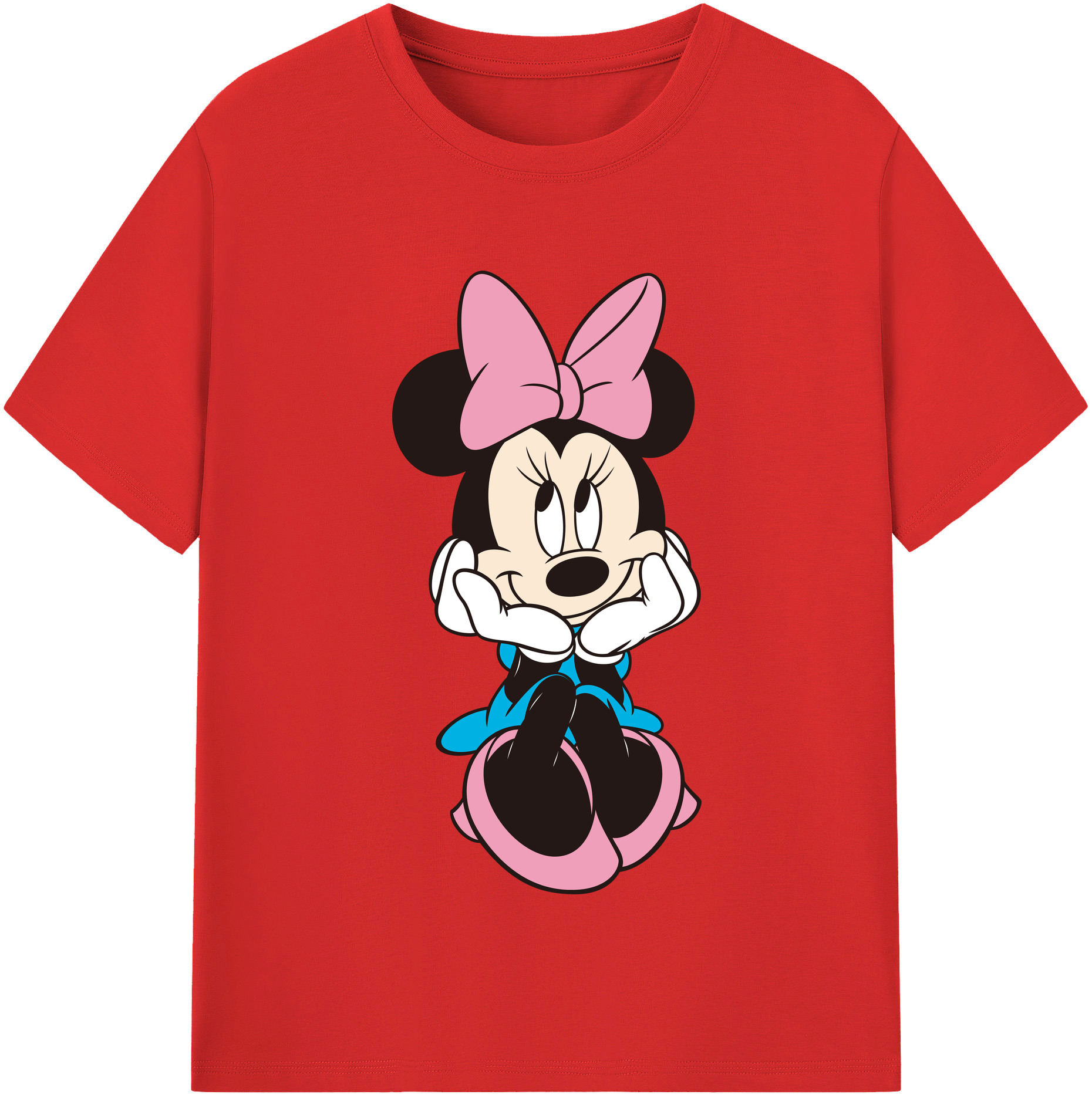 （画像用） ミッキーマウス Mickey Mouse 綿100％半袖Tシャツ（フロントプリント）