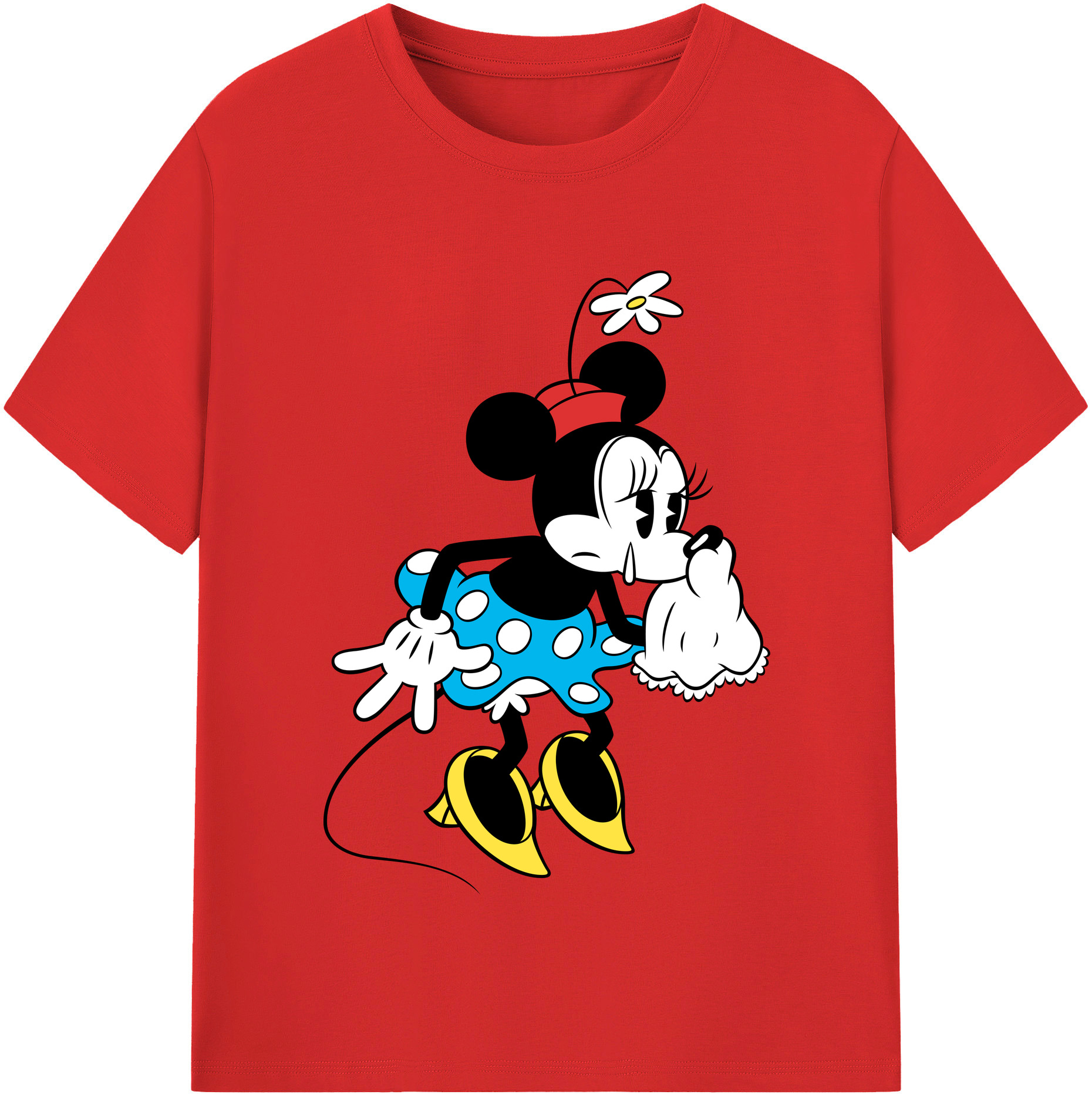 （画像用） ミッキーマウス Mickey Mouse 綿100％半袖Tシャツ（フロントプリント）