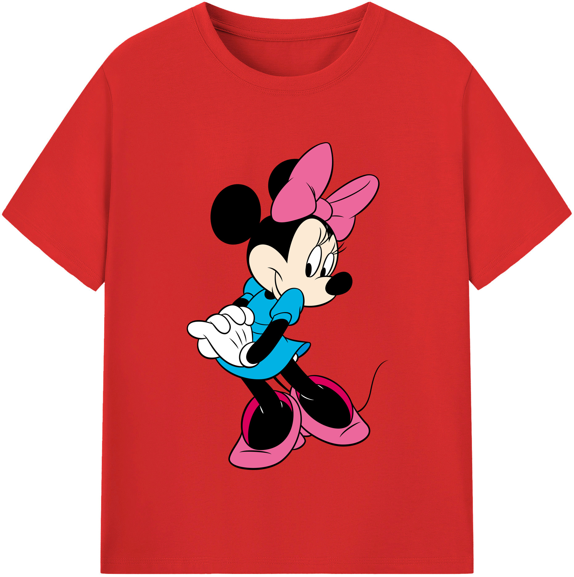 （画像用） ミッキーマウス Mickey Mouse 綿100％半袖Tシャツ（フロントプリント）