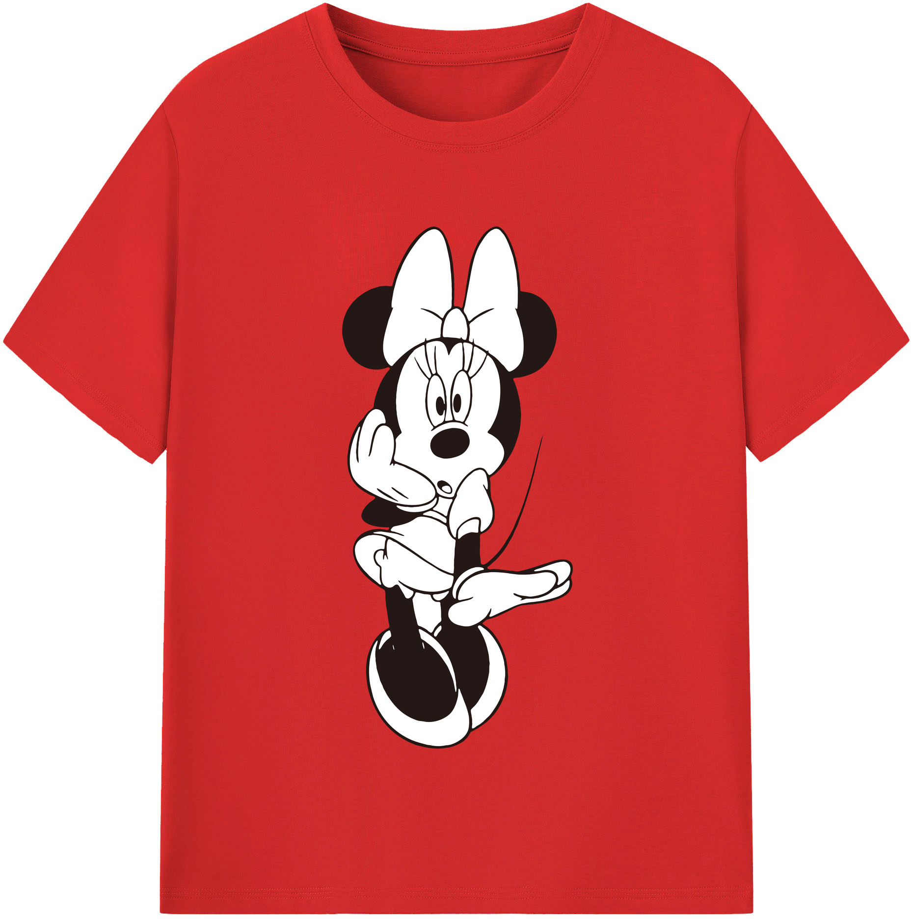 （画像用） ミッキーマウス Mickey Mouse 綿100％半袖Tシャツ（フロントプリント）