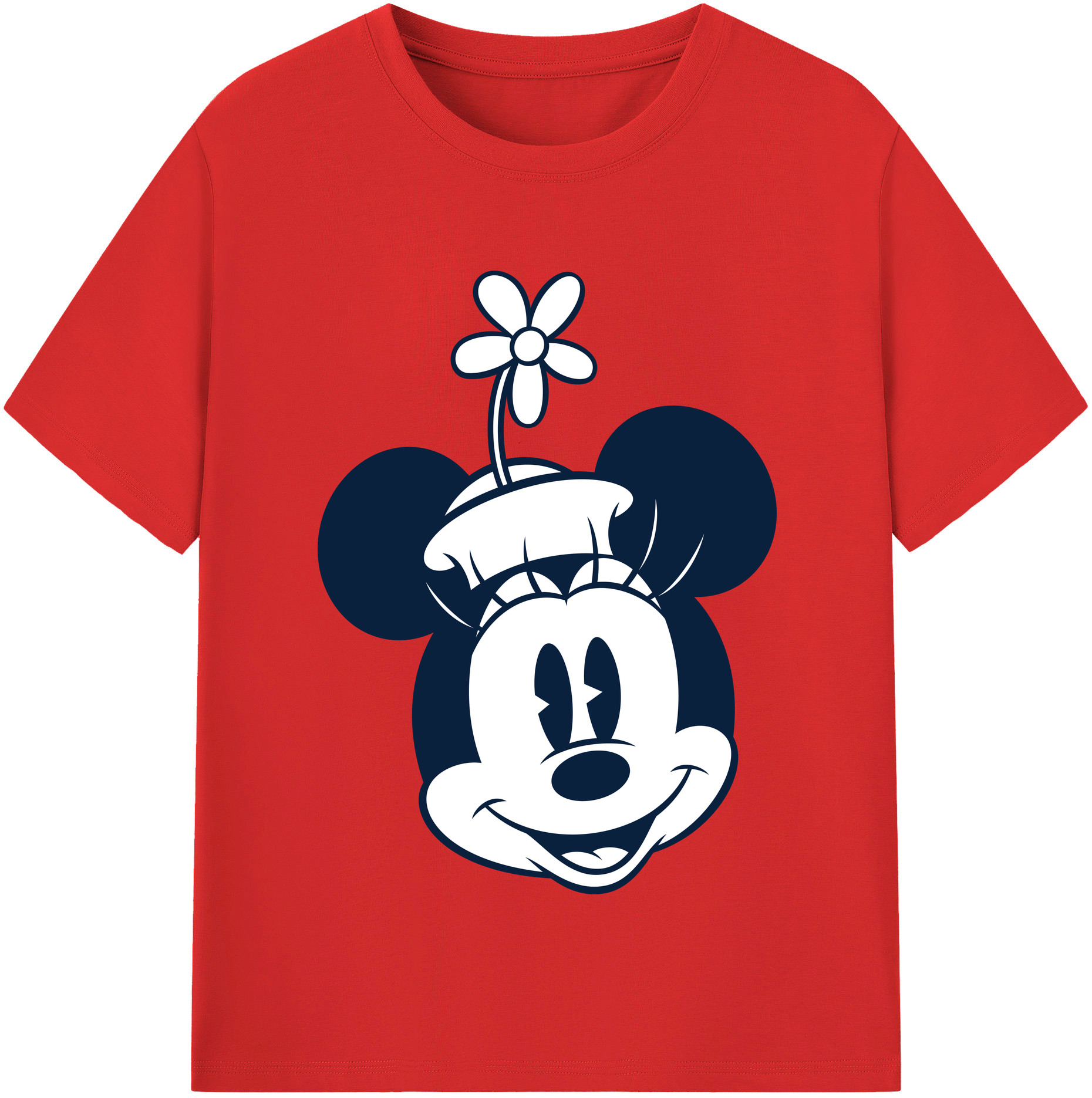 （画像用） ミッキーマウス Mickey Mouse 綿100％半袖Tシャツ（フロントプリント）