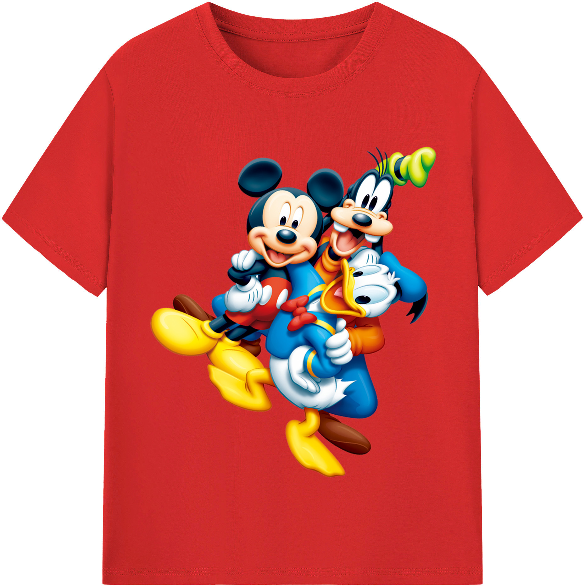（画像用） ミッキーマウス Mickey Mouse 綿100％半袖Tシャツ（フロントプリント）