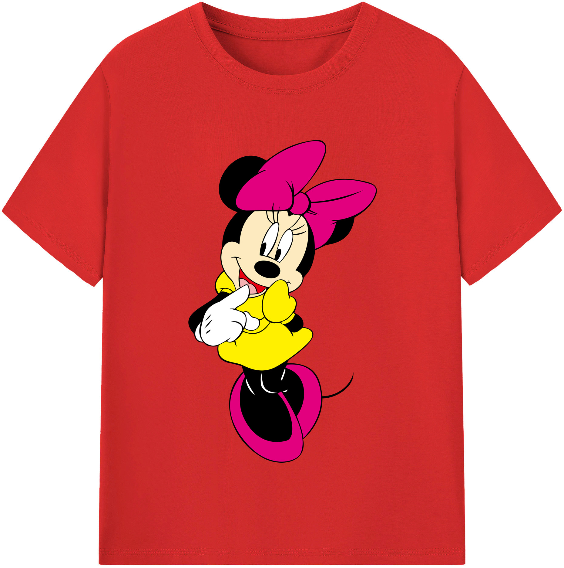 （画像用） ミッキーマウス Mickey Mouse 綿100％半袖Tシャツ（フロントプリント）