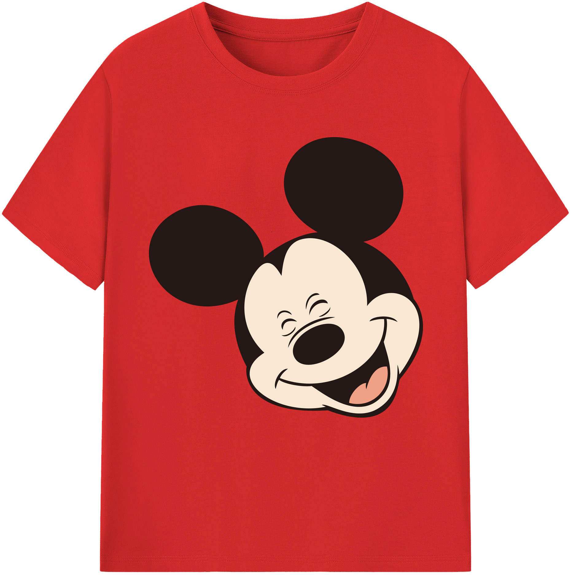 （画像用） ミッキーマウス Mickey Mouse 綿100％半袖Tシャツ（フロントプリント）