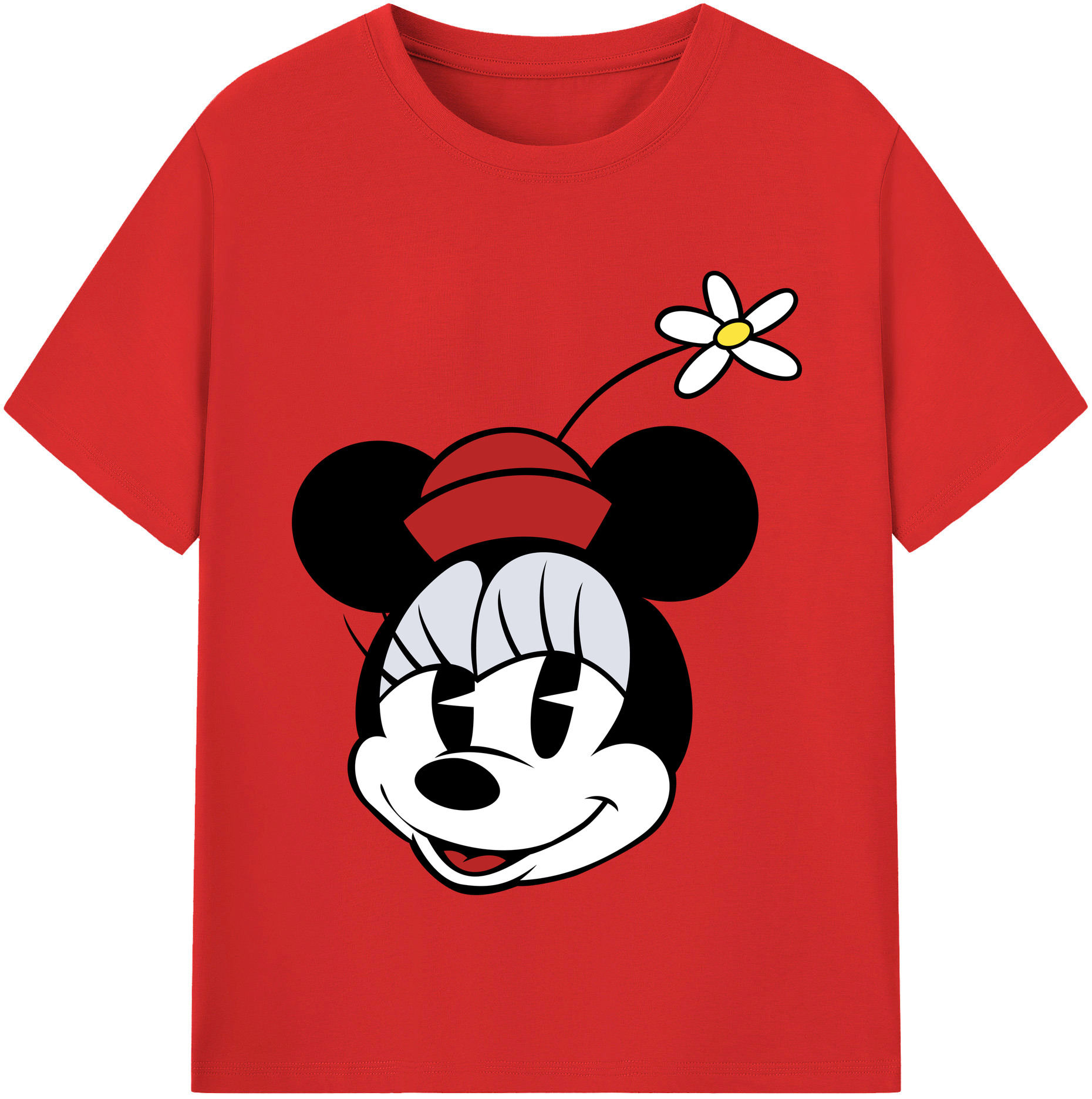 （画像用） ミッキーマウス Mickey Mouse 綿100％半袖Tシャツ（フロントプリント）
