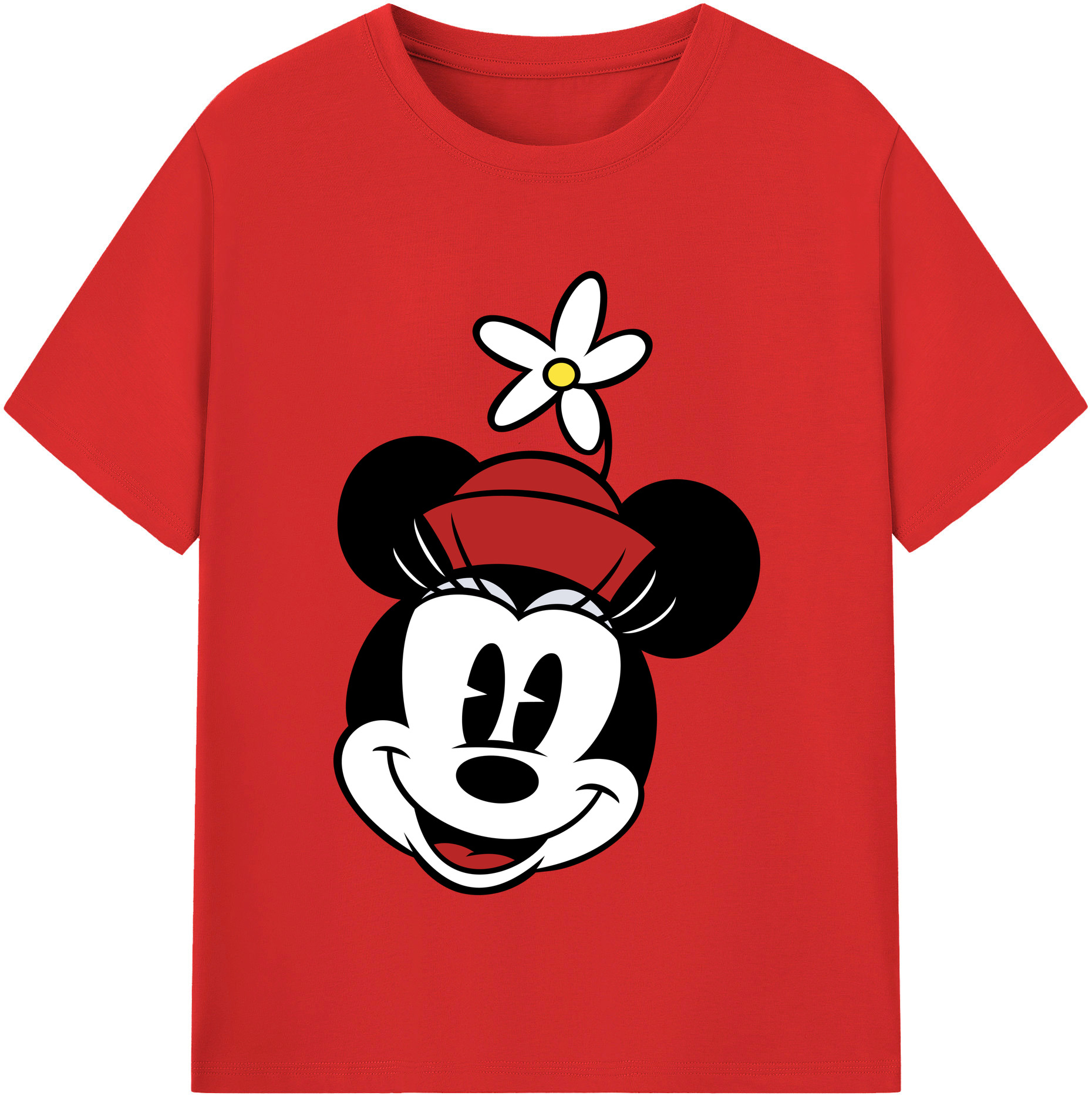 （画像用） ミッキーマウス Mickey Mouse 綿100％半袖Tシャツ（フロントプリント）
