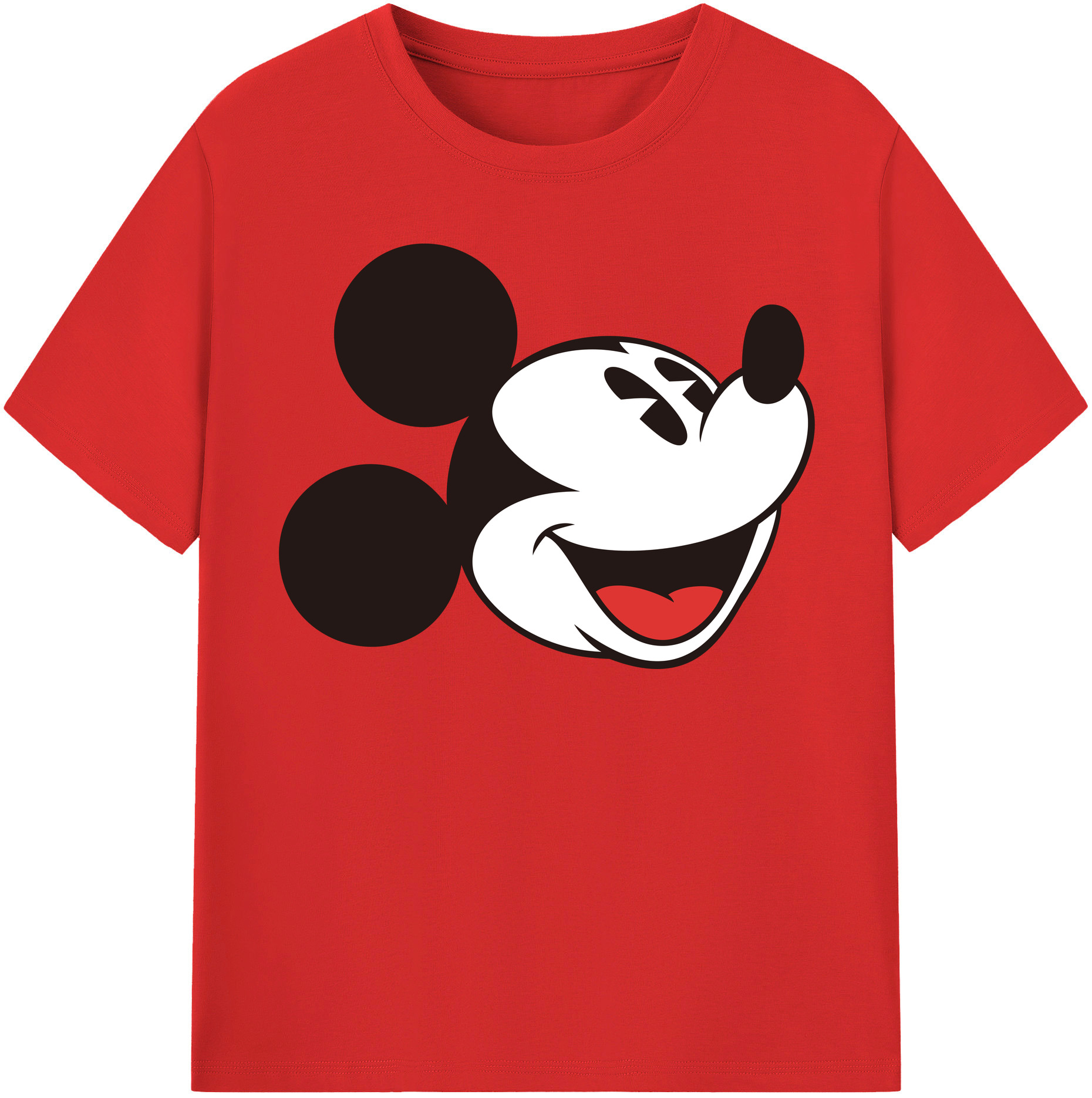 （画像用） ミッキーマウス Mickey Mouse 綿100％半袖Tシャツ（フロントプリント）