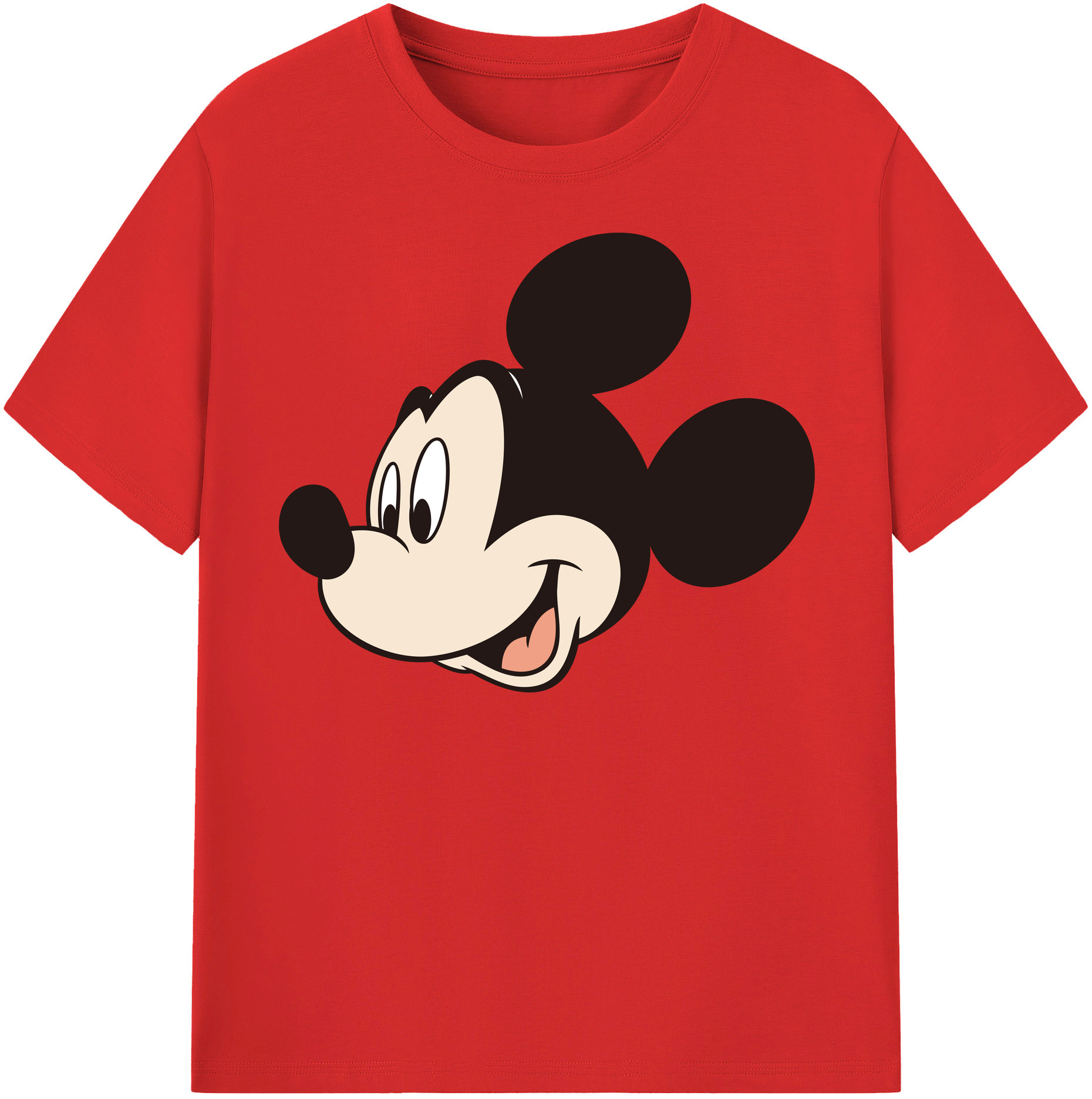 （画像用） ミッキーマウス Mickey Mouse 綿100％半袖Tシャツ（フロントプリント）