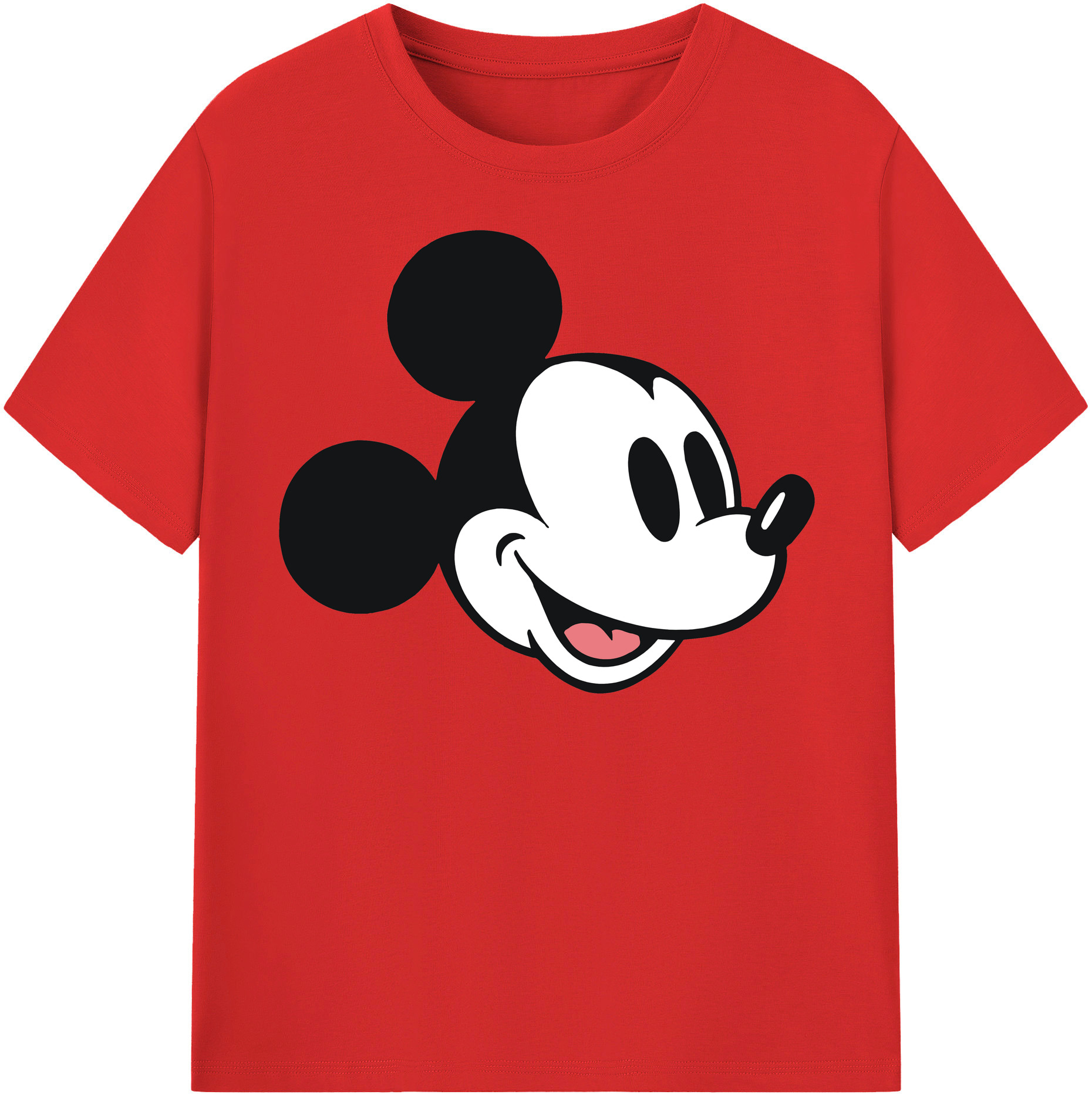 （画像用） ミッキーマウス Mickey Mouse 綿100％半袖Tシャツ（フロントプリント）