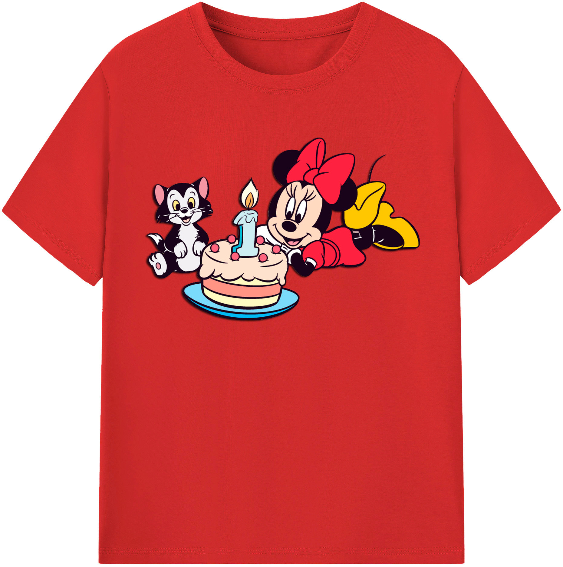 （画像用） ミッキーマウス Mickey Mouse 綿100％半袖Tシャツ（フロントプリント）