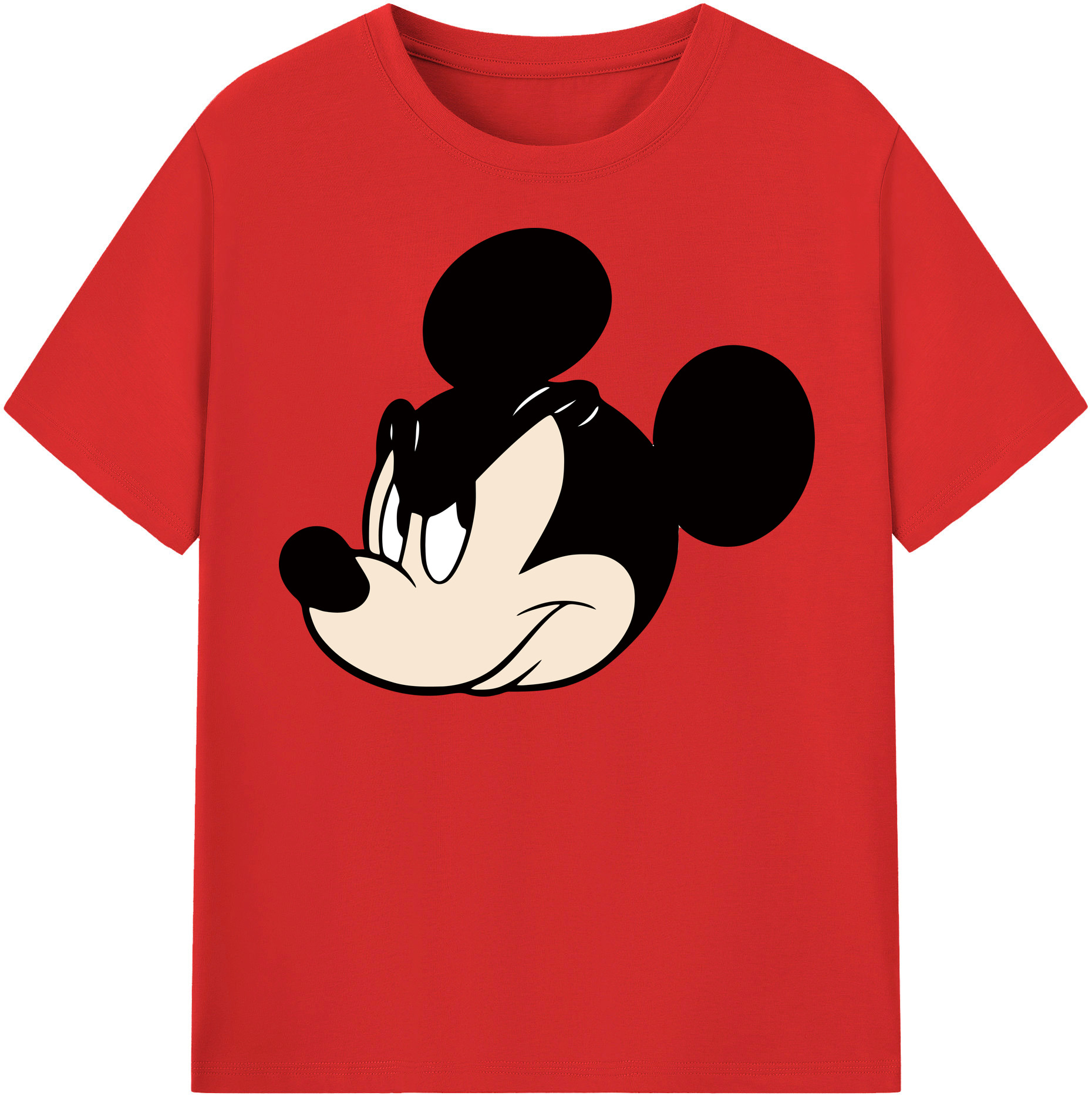 （画像用） ミッキーマウス Mickey Mouse 綿100％半袖Tシャツ（フロントプリント）