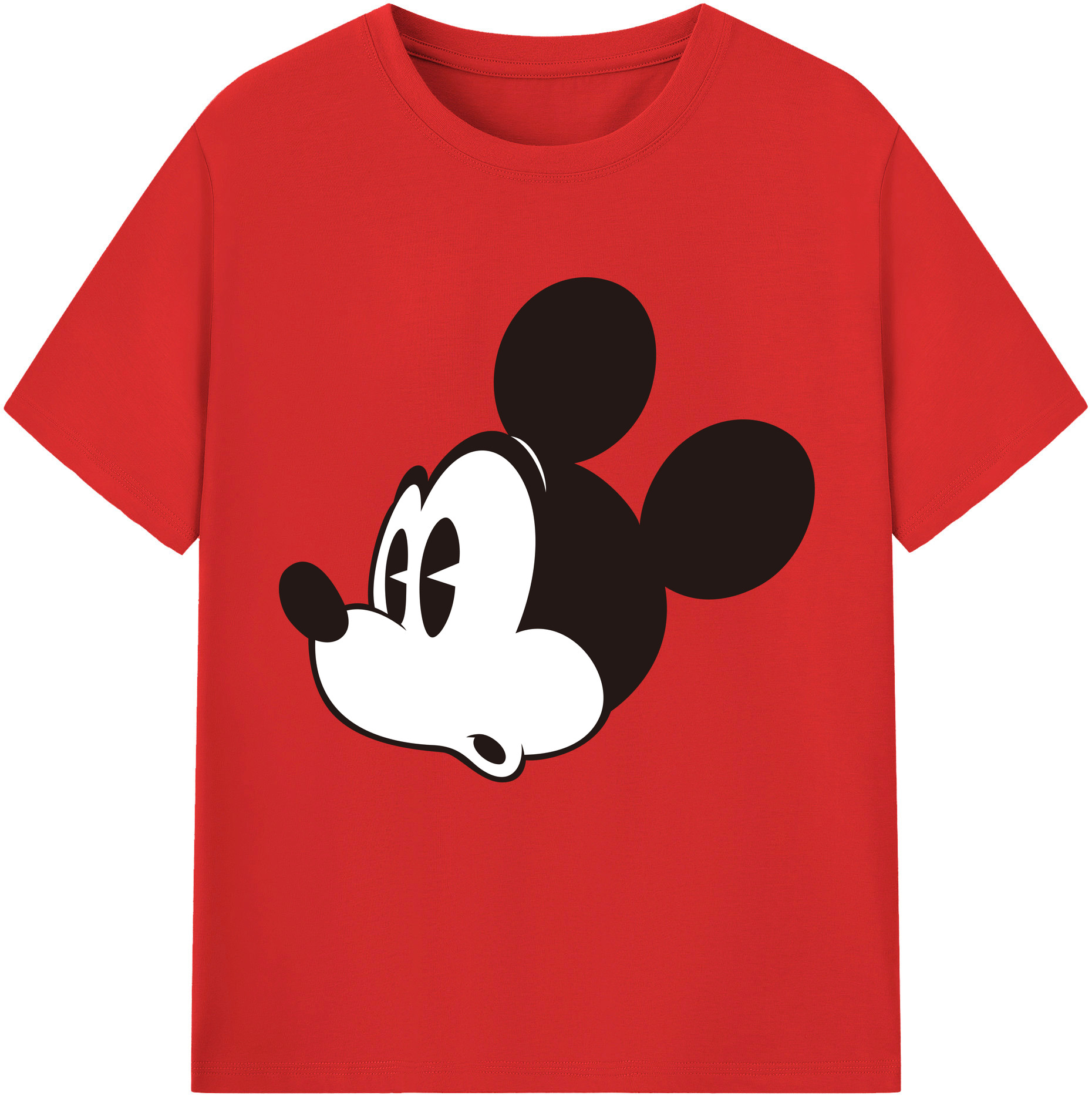 （画像用） ミッキーマウス Mickey Mouse 綿100％半袖Tシャツ（フロントプリント）