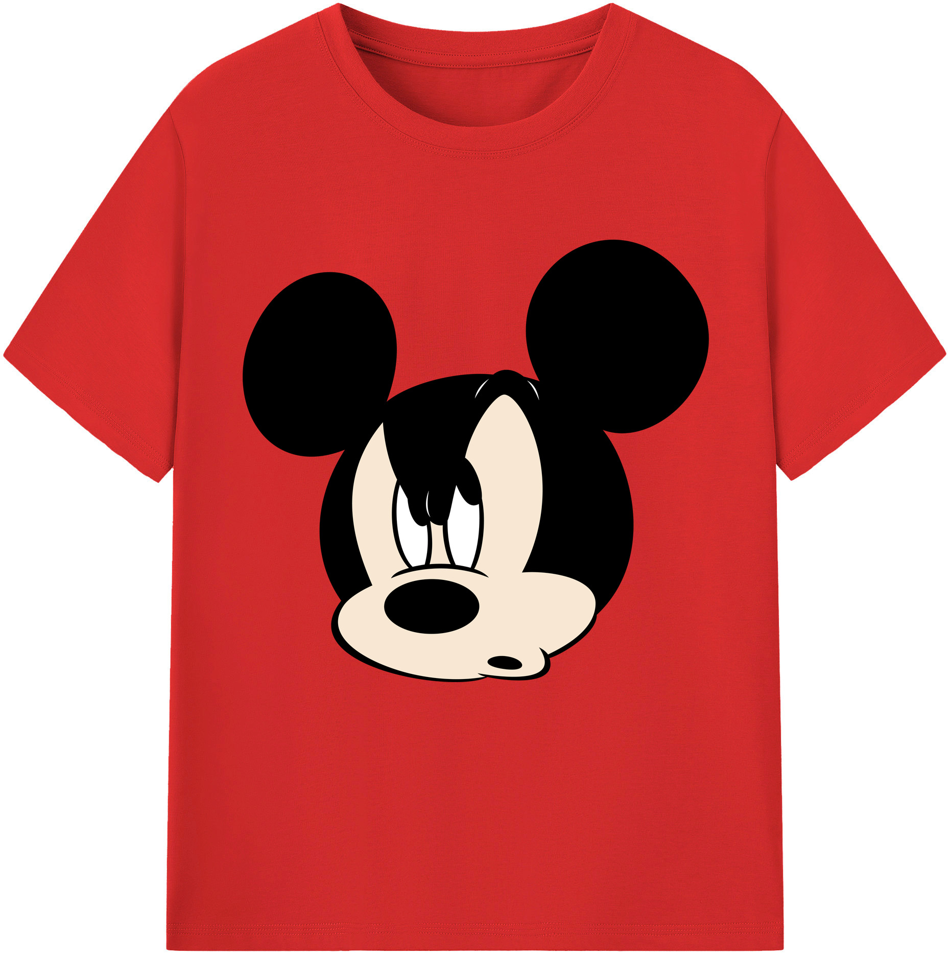 （画像用） ミッキーマウス Mickey Mouse 綿100％半袖Tシャツ（フロントプリント）