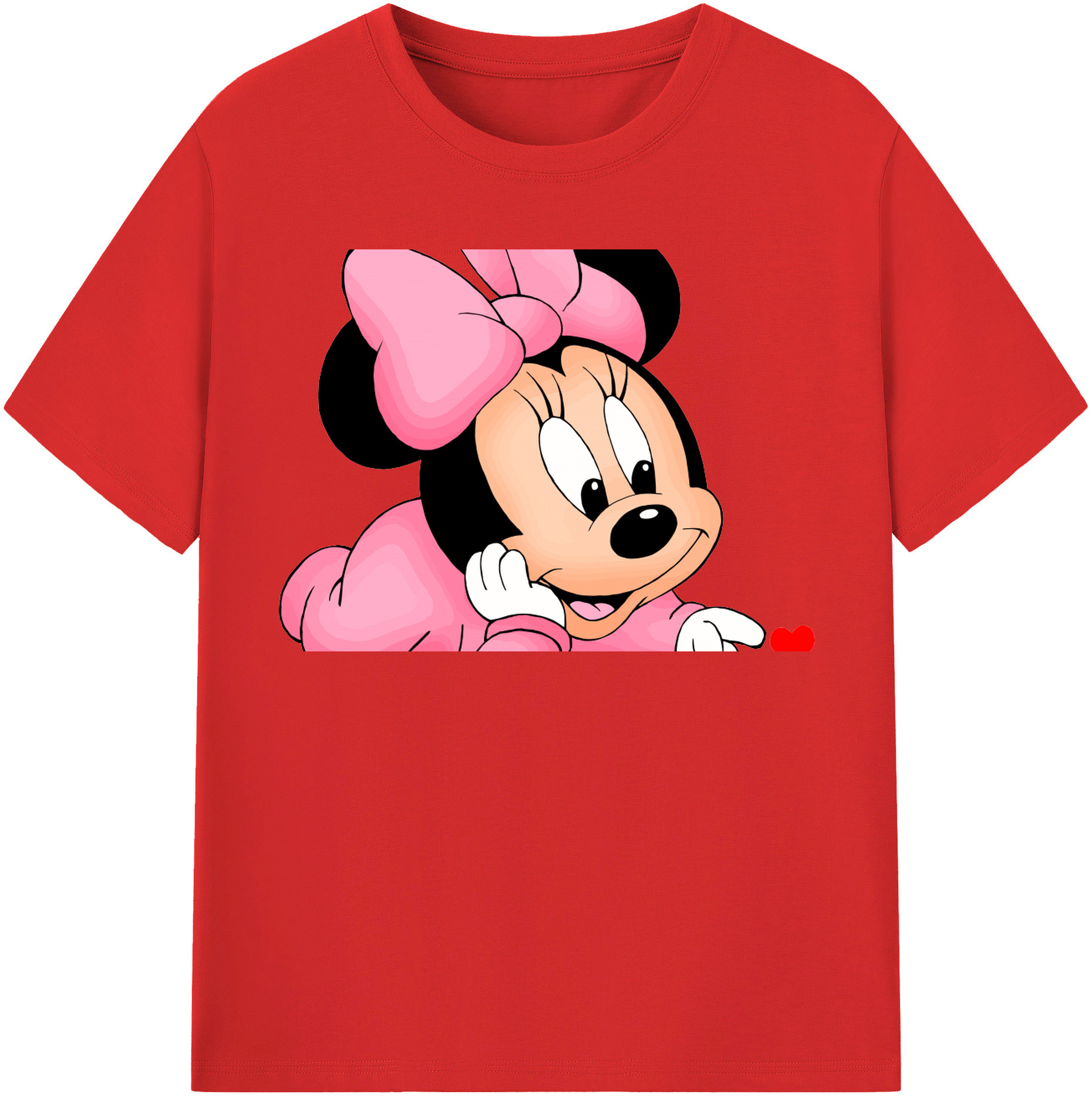 （画像用） ミッキーマウス Mickey Mouse 綿100％半袖Tシャツ（フロントプリント）