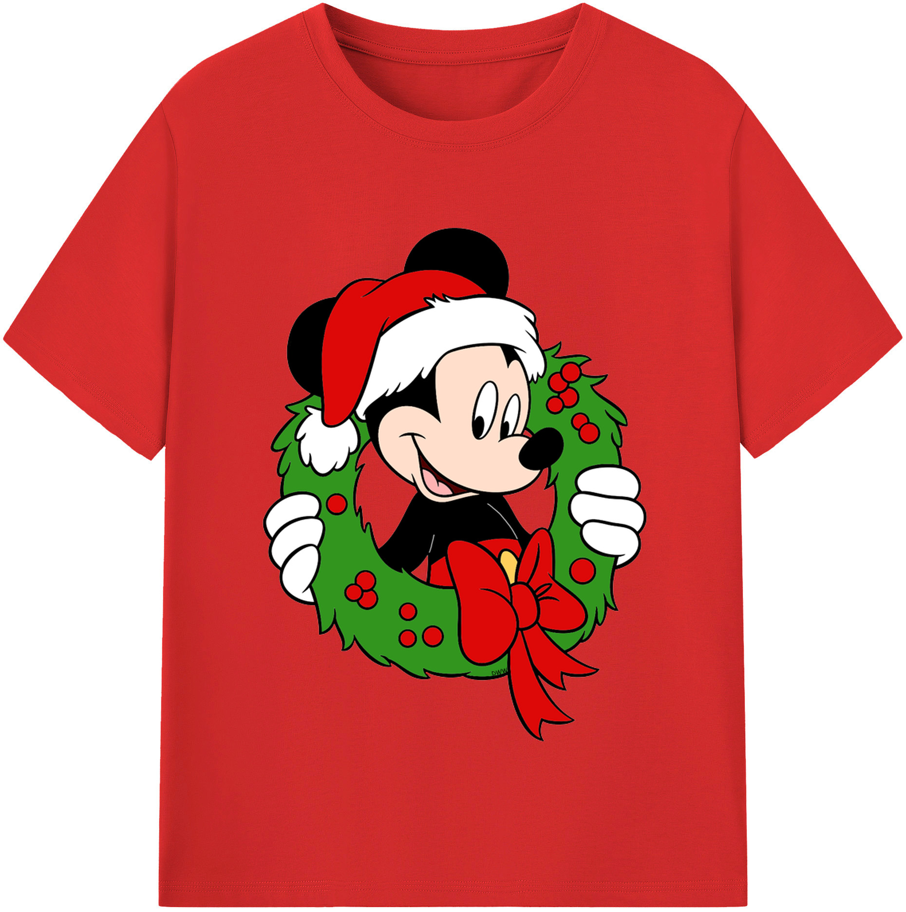 （画像用） ミッキーマウス Mickey Mouse 綿100％半袖Tシャツ（フロントプリント）