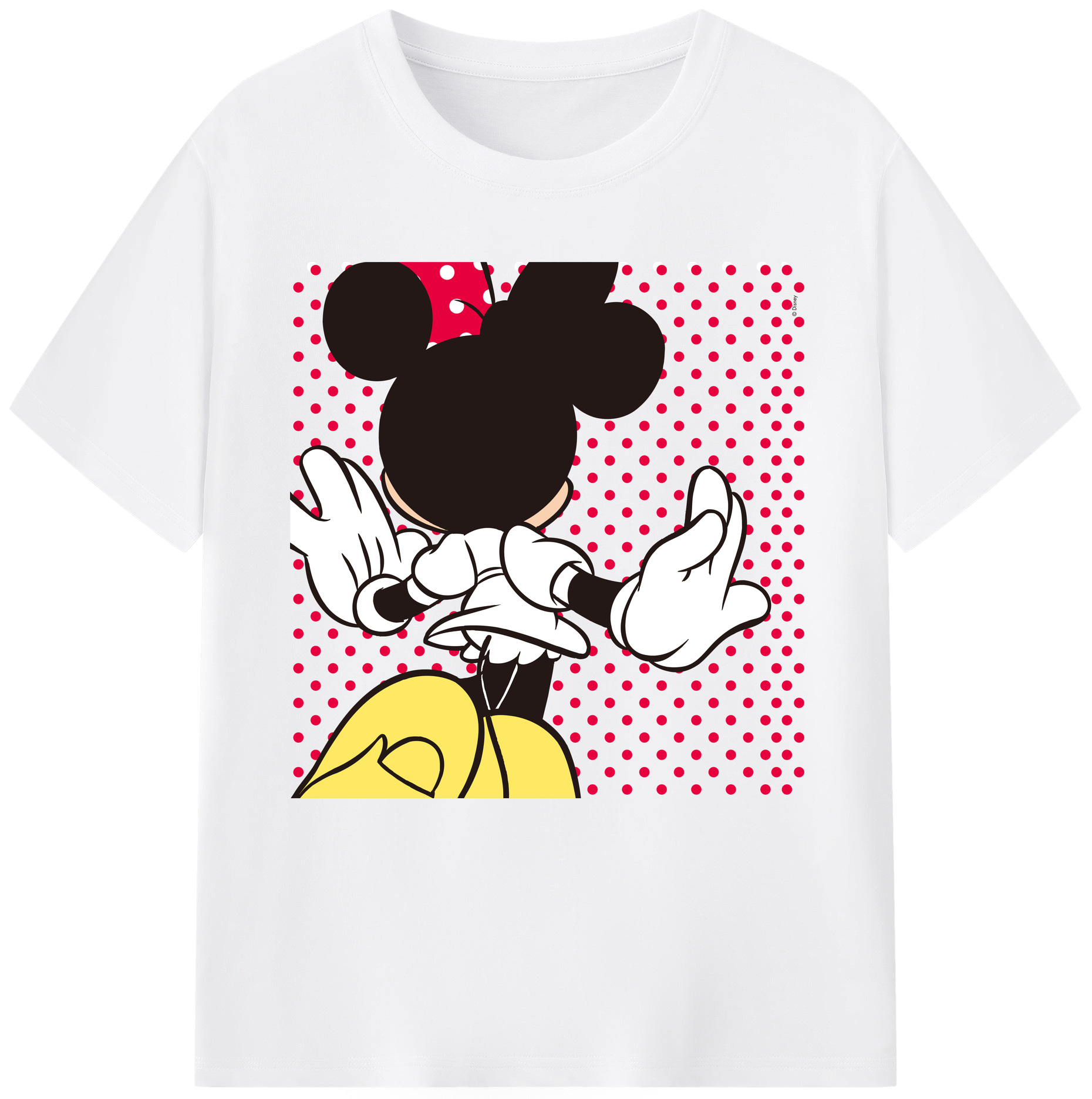 （画像用） ミッキーマウス Mickey Mouse 綿100％半袖Tシャツ（フロントプリント）