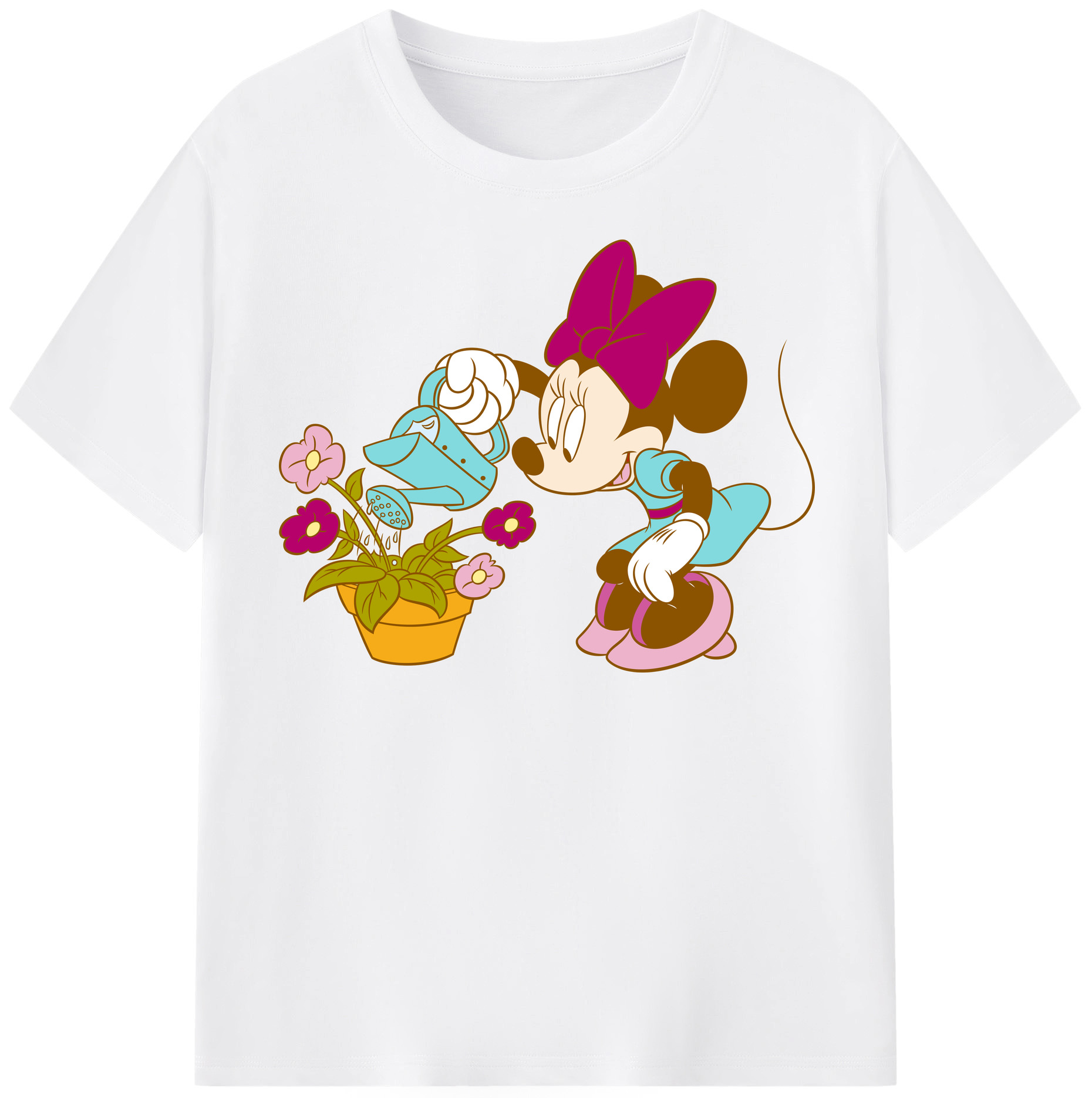 （画像用） ミッキーマウス Mickey Mouse 綿100％半袖Tシャツ（フロントプリント）