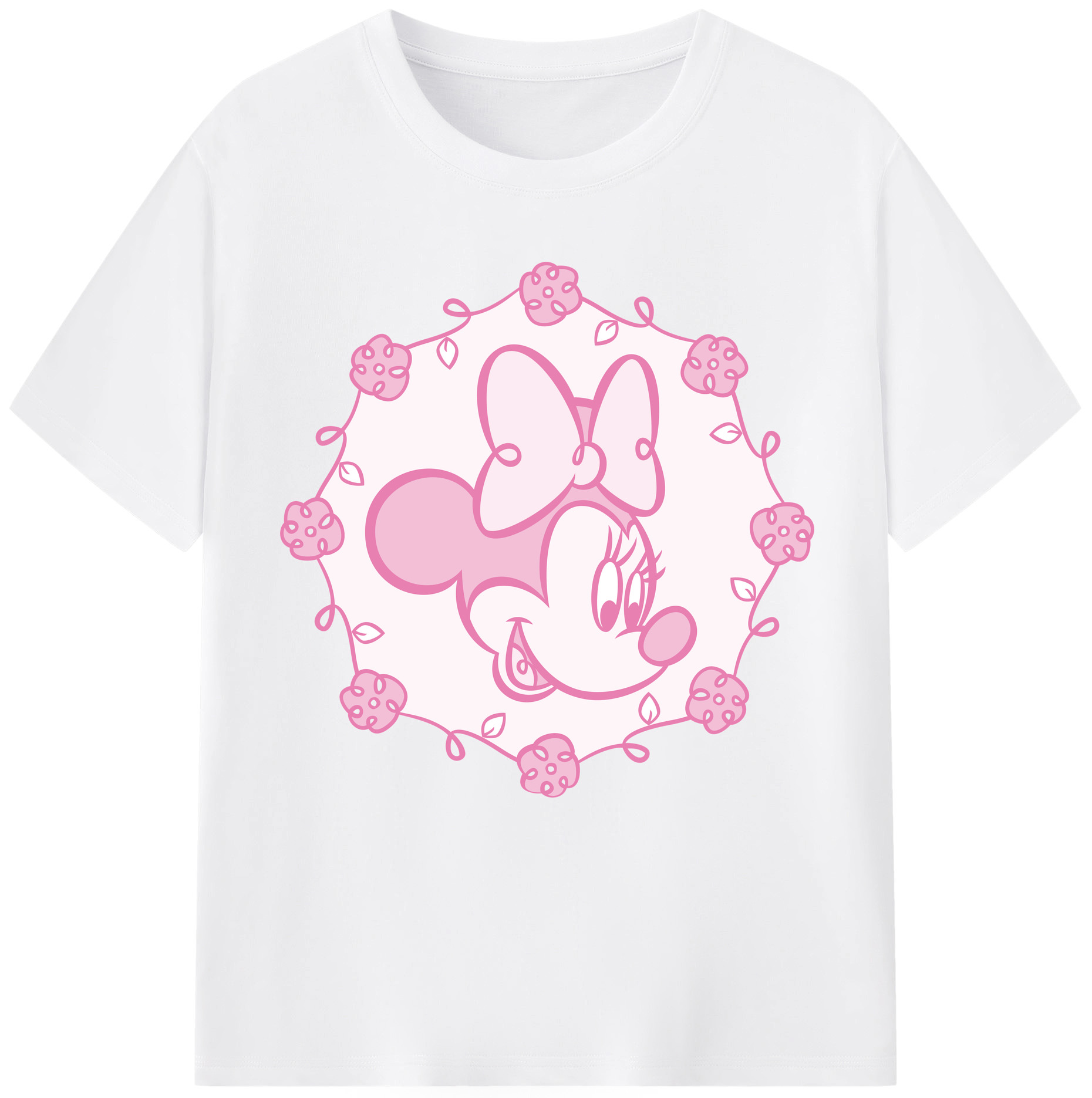 （画像用） ミッキーマウス Mickey Mouse 綿100％半袖Tシャツ（フロントプリント）