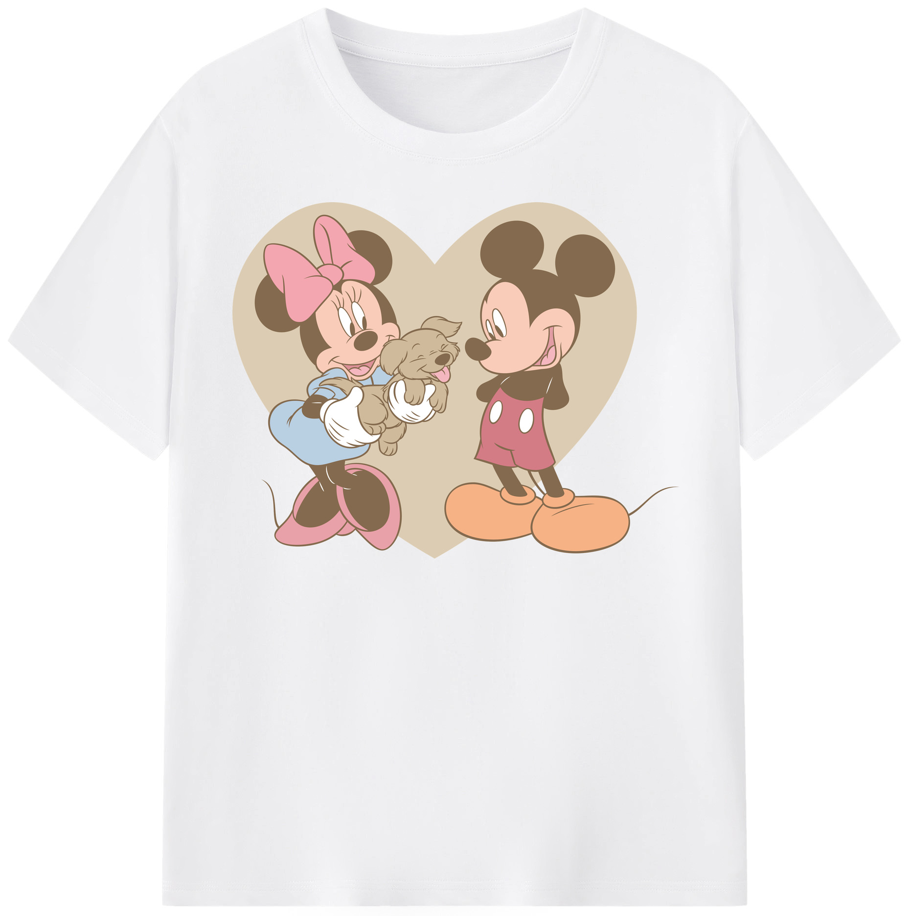 （画像用） ミッキーマウス Mickey Mouse 綿100％半袖Tシャツ（フロントプリント）