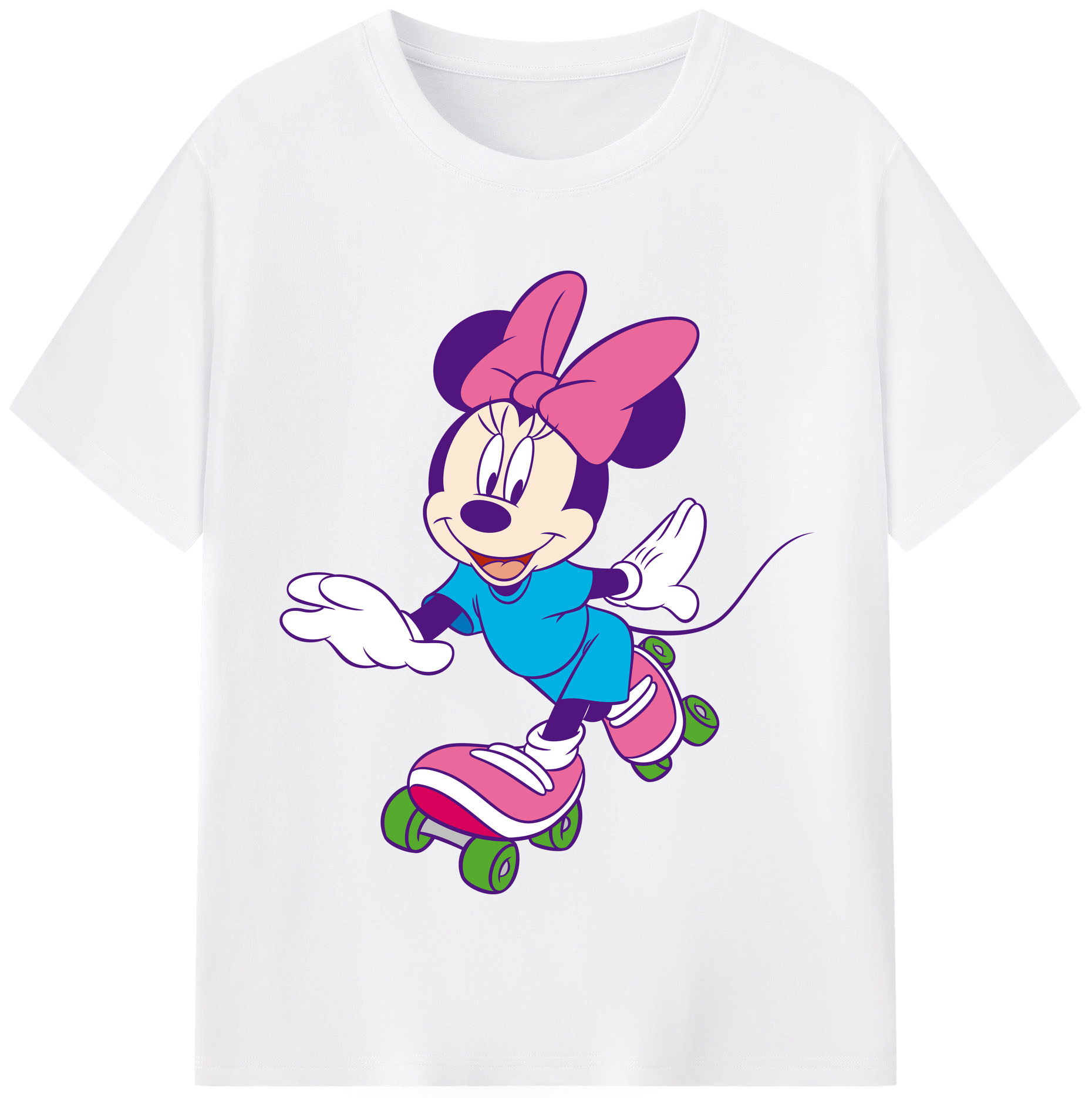 （画像用） ミッキーマウス Mickey Mouse 綿100％半袖Tシャツ（フロントプリント）