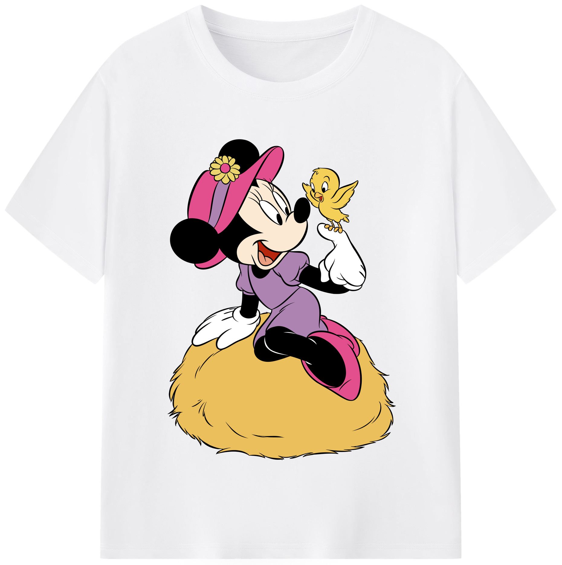 （画像用） ミッキーマウス Mickey Mouse 綿100％半袖Tシャツ（フロントプリント）