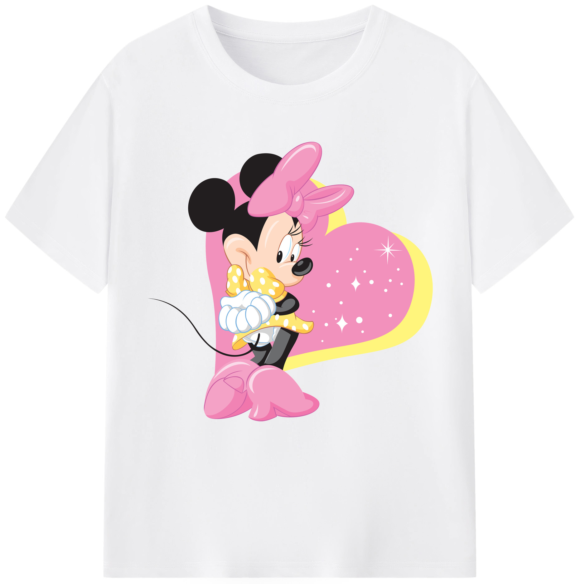 （画像用） ミッキーマウス Mickey Mouse 綿100％半袖Tシャツ（フロントプリント）