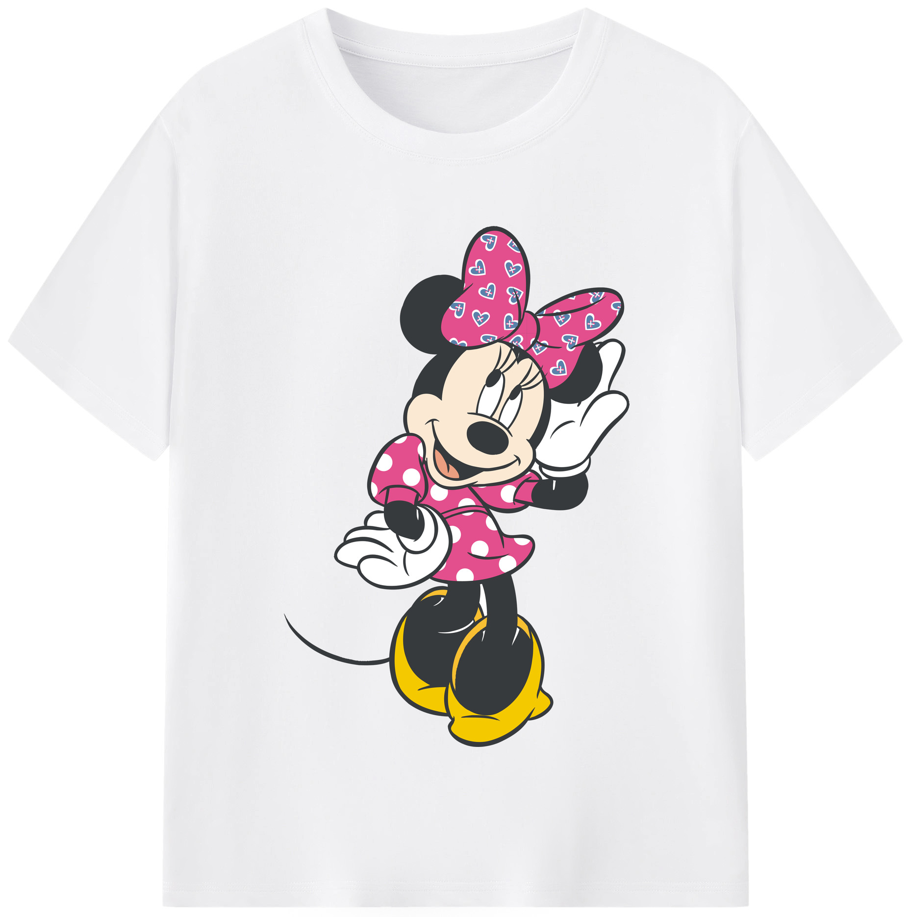 （画像用） ミッキーマウス Mickey Mouse 綿100％半袖Tシャツ（フロントプリント）