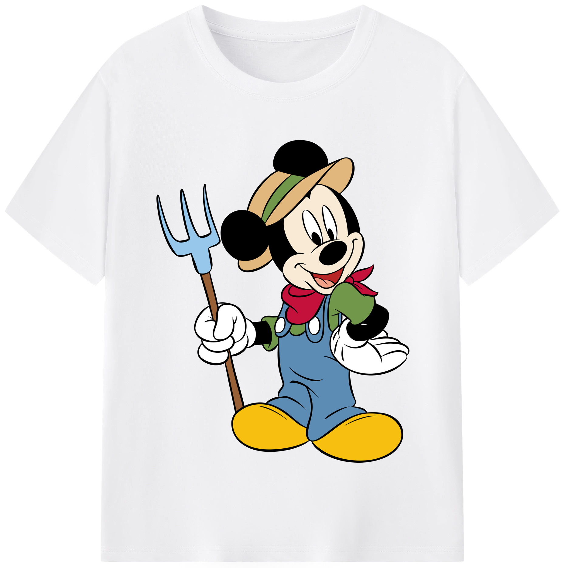 （画像用） ミッキーマウス Mickey Mouse 綿100％半袖Tシャツ（フロントプリント）