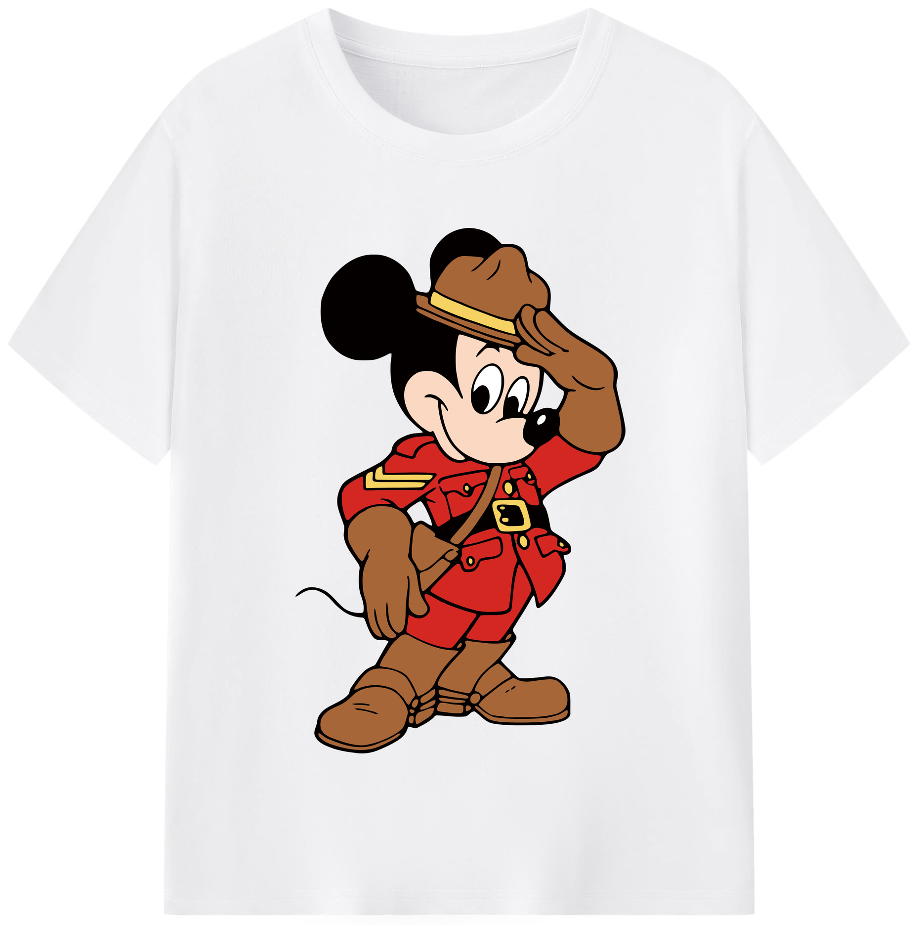（画像用） ミッキーマウス Mickey Mouse 綿100％半袖Tシャツ（フロントプリント）