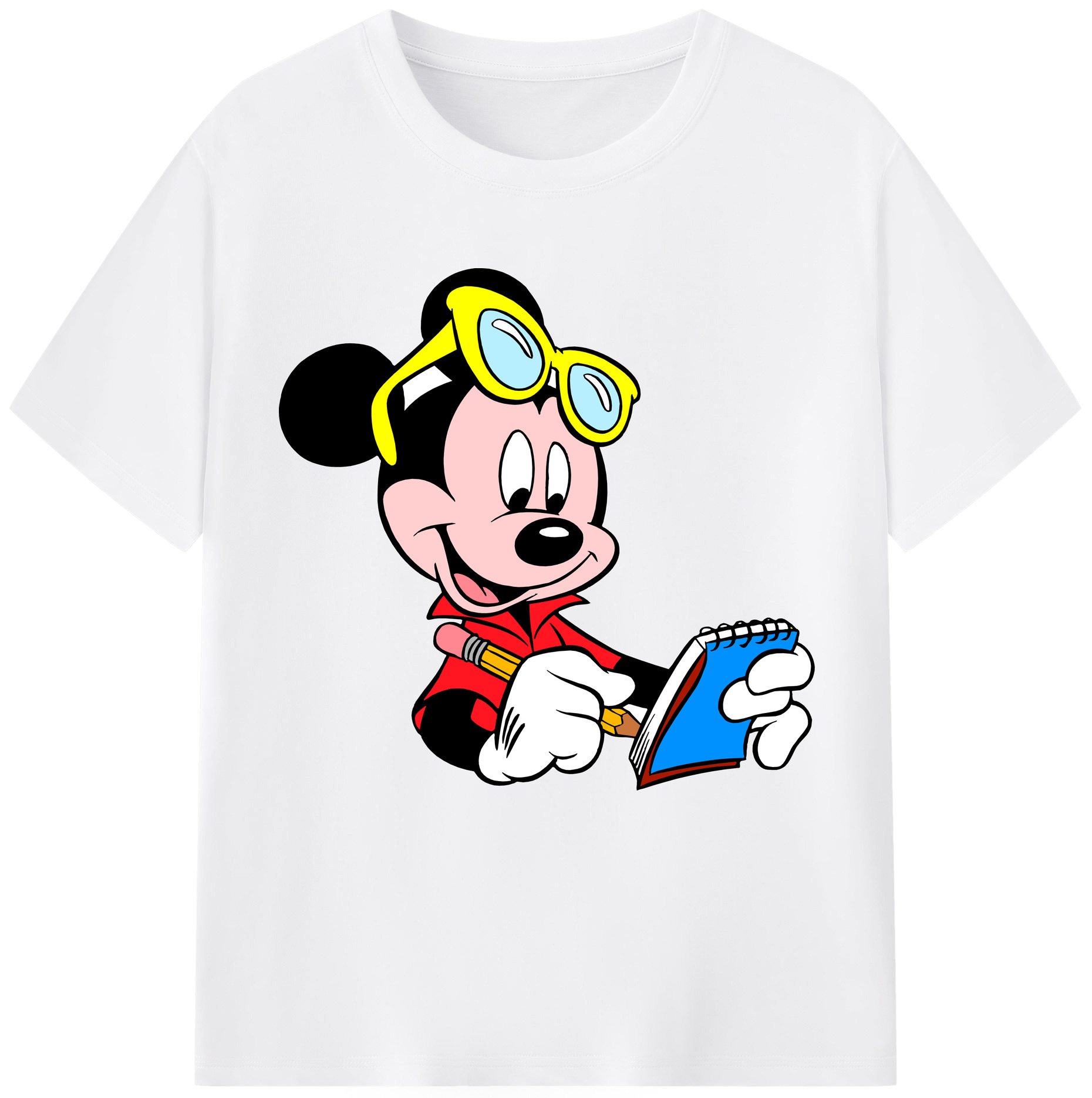 （画像用） ミッキーマウス Mickey Mouse 綿100％半袖Tシャツ（フロントプリント）