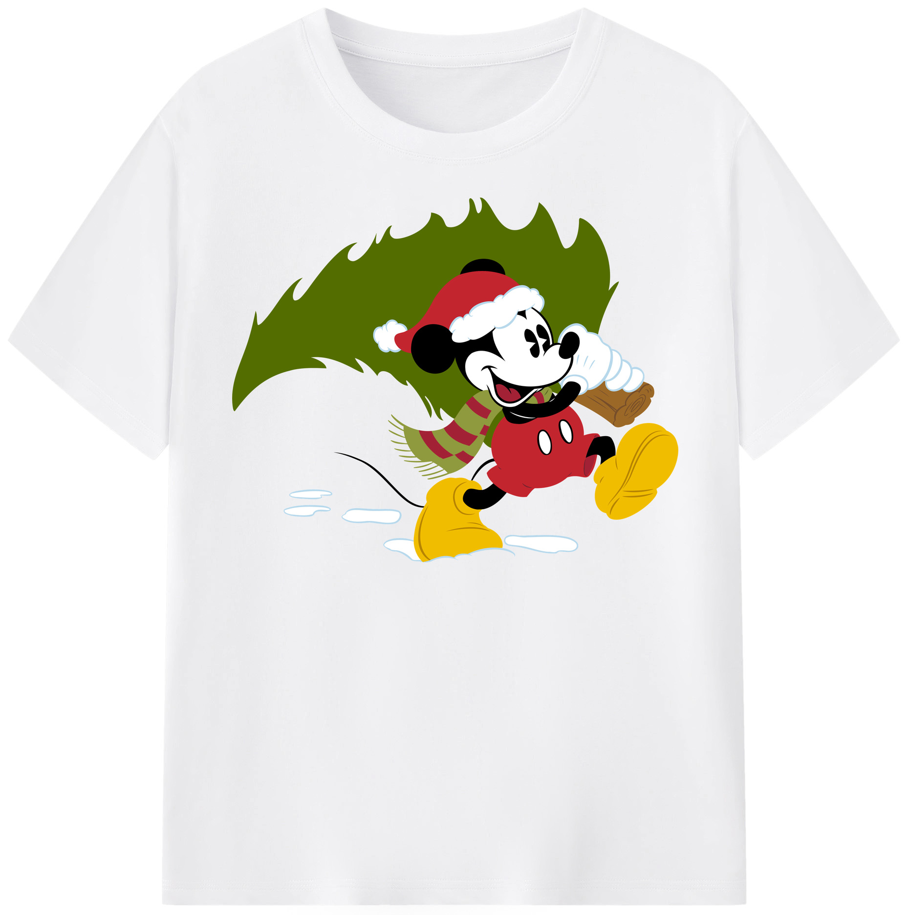 （画像用） ミッキーマウス Mickey Mouse 綿100％半袖Tシャツ（フロントプリント）