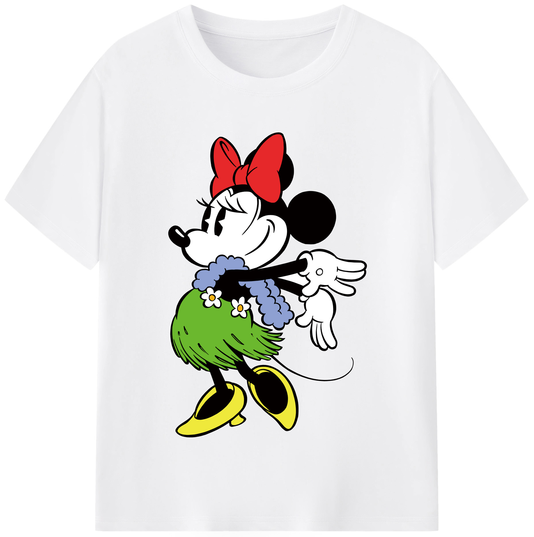 （画像用） ミッキーマウス Mickey Mouse 綿100％半袖Tシャツ（フロントプリント）
