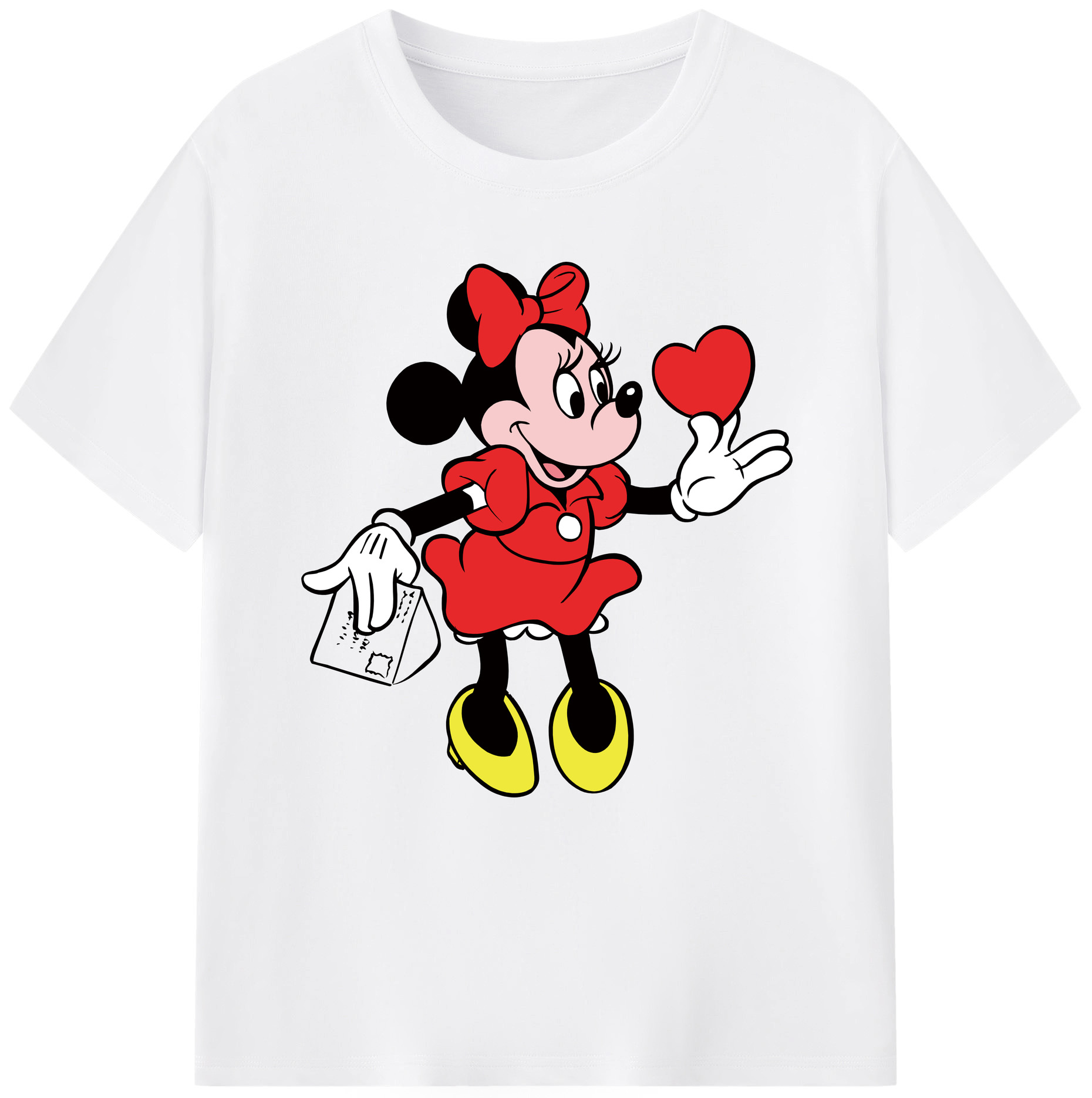 （画像用） ミッキーマウス Mickey Mouse 綿100％半袖Tシャツ（フロントプリント）