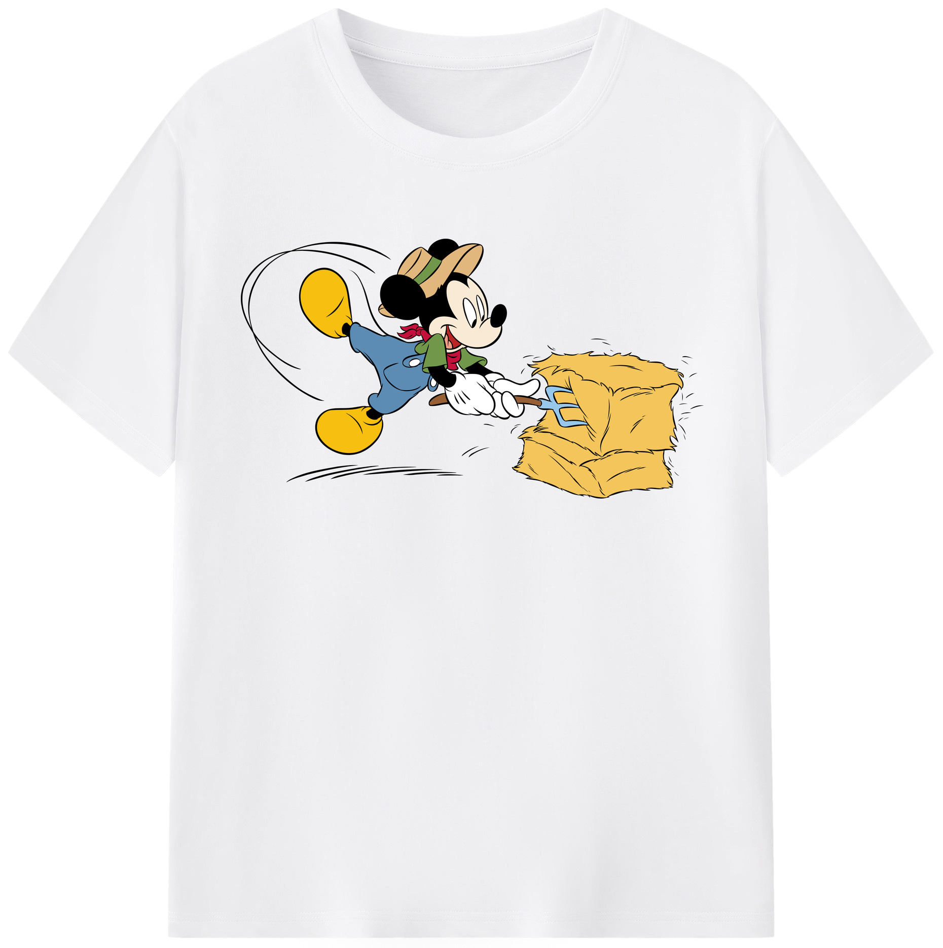 （画像用） ミッキーマウス Mickey Mouse 綿100％半袖Tシャツ（フロントプリント）