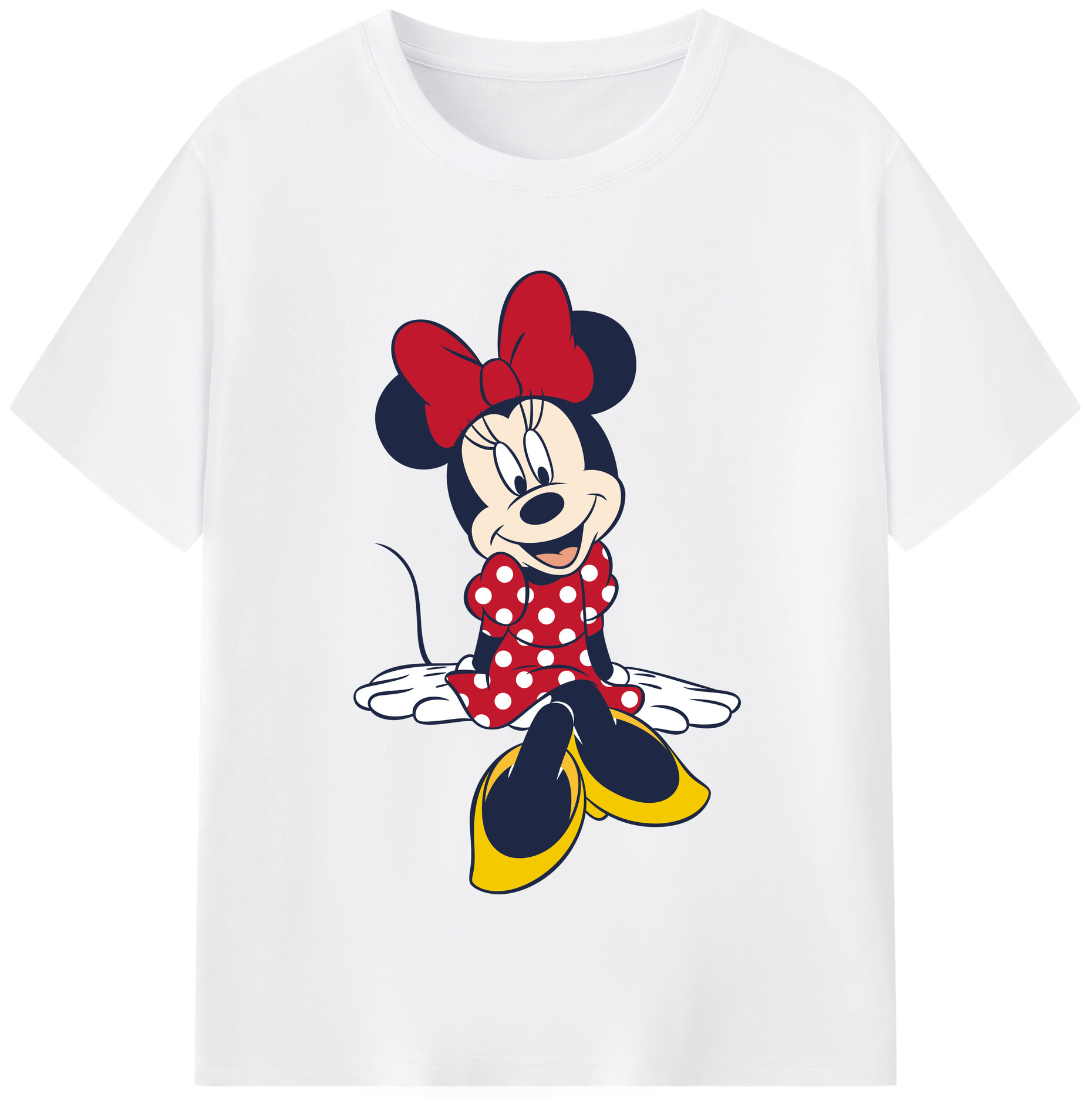 （画像用） ミッキーマウス Mickey Mouse 綿100％半袖Tシャツ（フロントプリント）