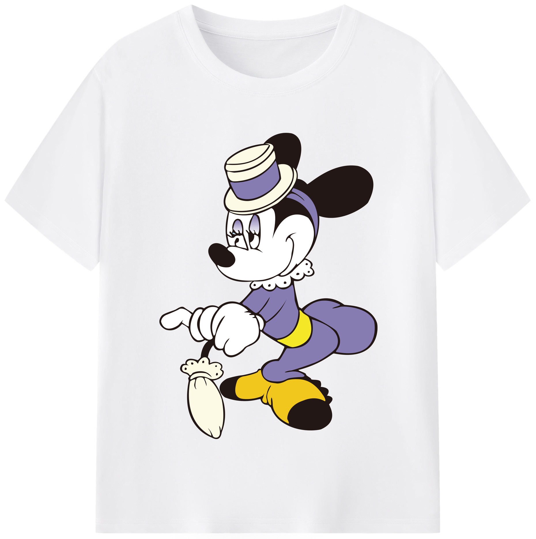 （画像用） ミッキーマウス Mickey Mouse 綿100％半袖Tシャツ（フロントプリント）