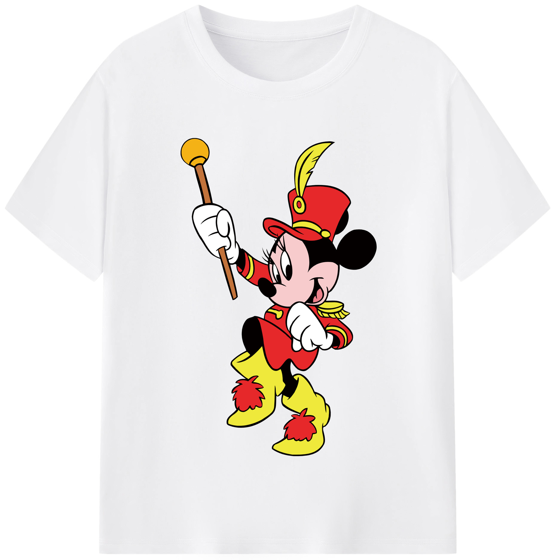 （画像用） ミッキーマウス Mickey Mouse 綿100％半袖Tシャツ（フロントプリント）