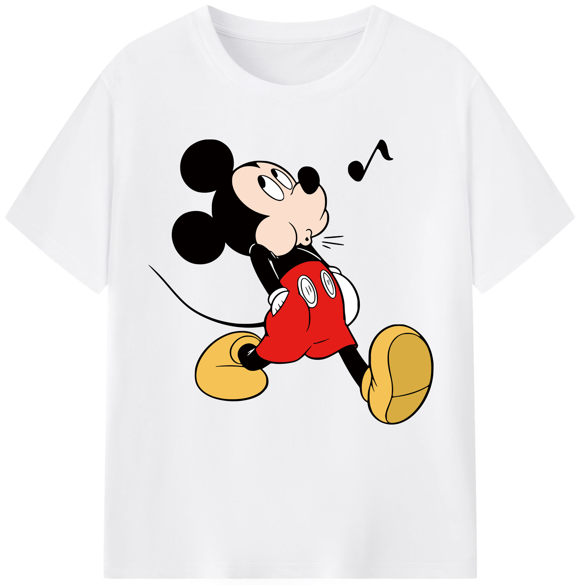 （画像用） ミッキーマウス Mickey Mouse 綿100％半袖Tシャツ（フロントプリント）
