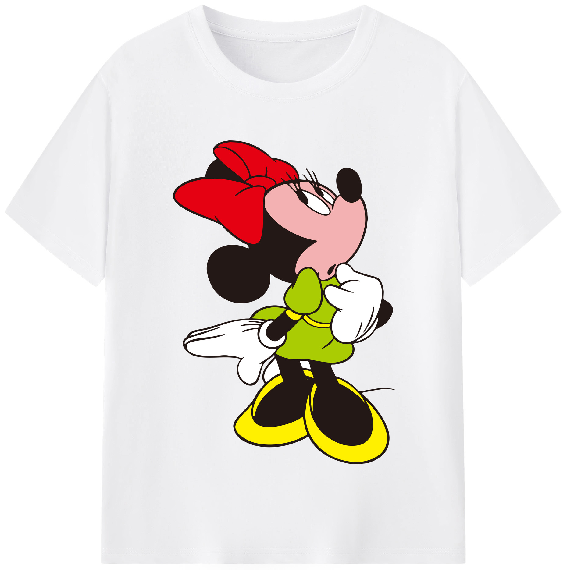 （画像用） ミッキーマウス Mickey Mouse 綿100％半袖Tシャツ（フロントプリント）