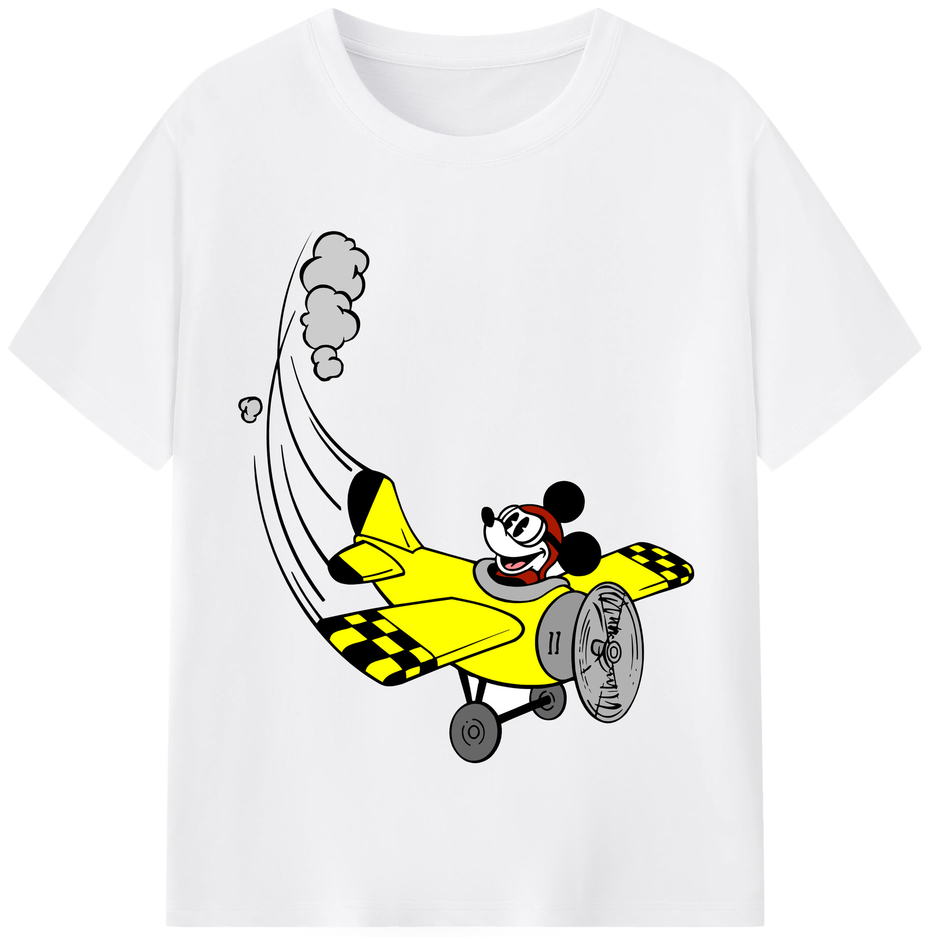 （画像用） ミッキーマウス Mickey Mouse 綿100％半袖Tシャツ（フロントプリント）